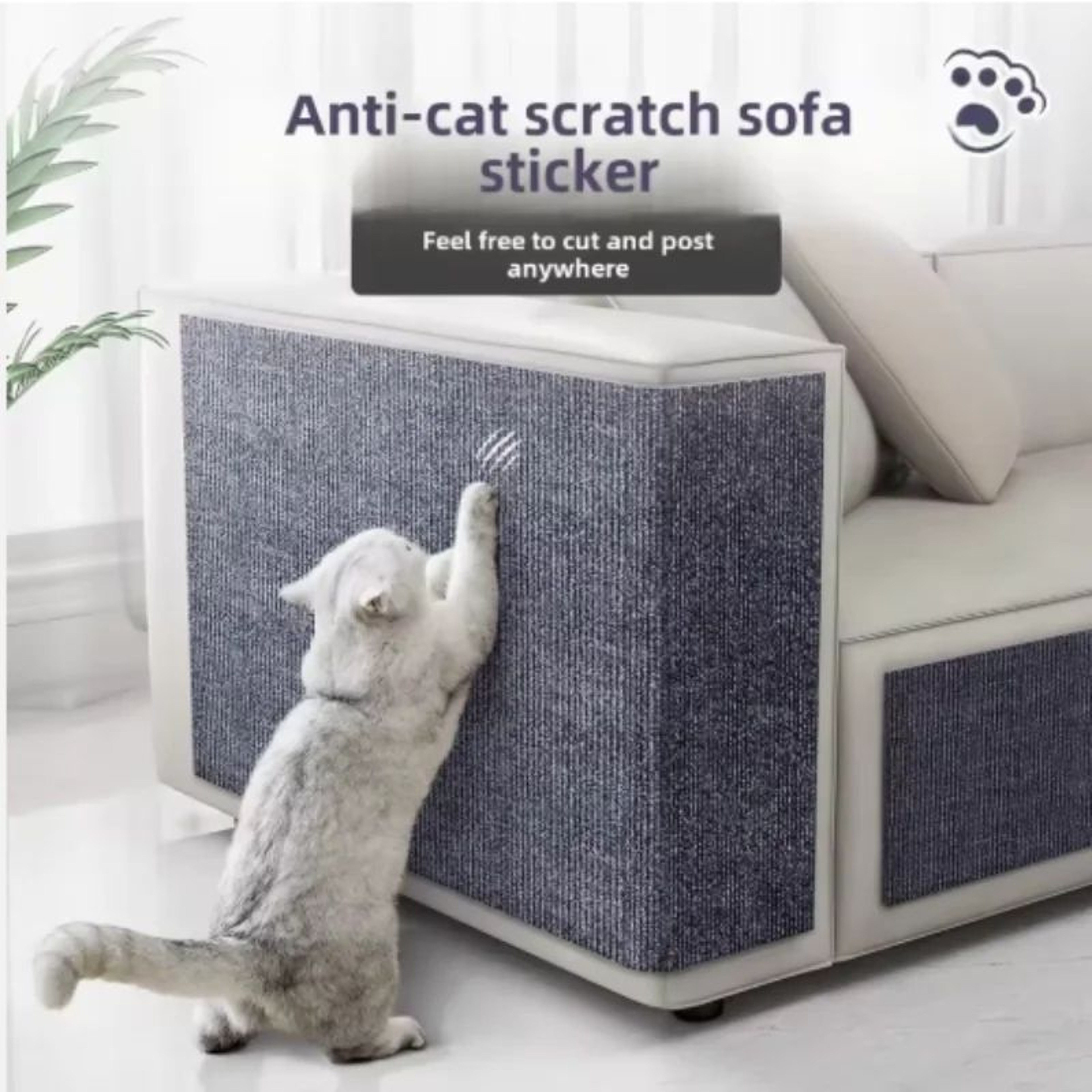 DIY Self Adhesive Cat Scratching Mat Protector 0