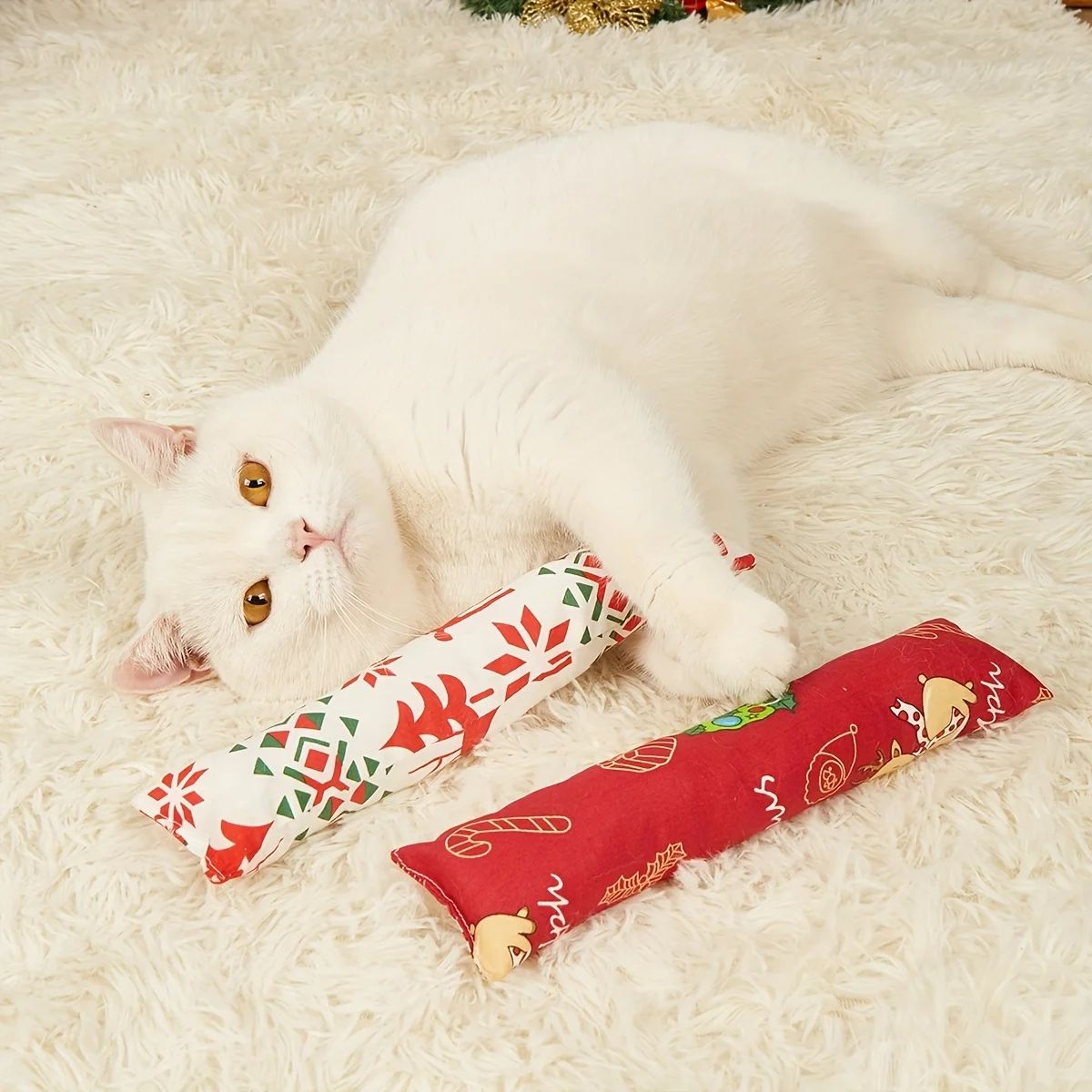 Interactive Plush Cat Teaser Stick Toy 5