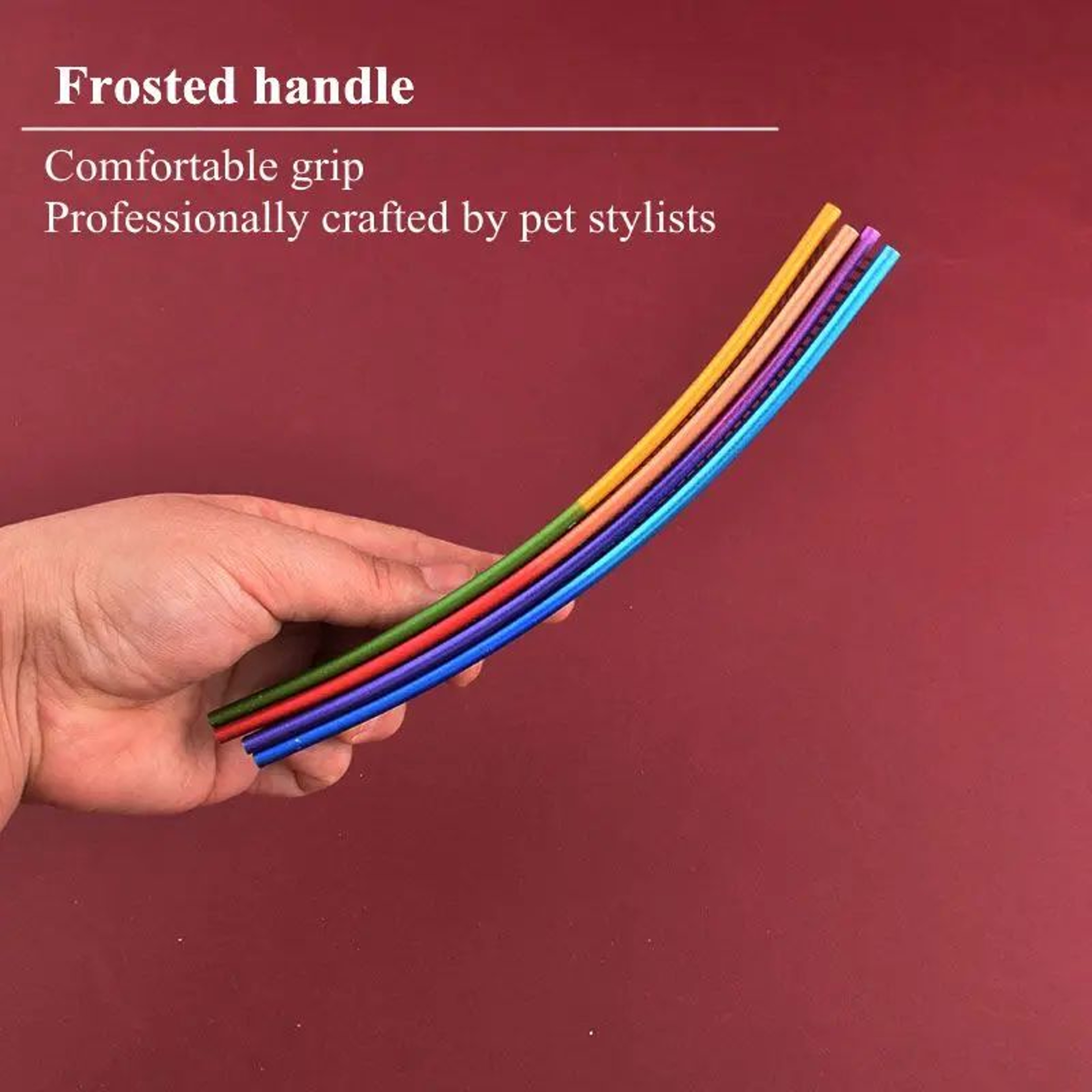 Rainbow Stainless Steel Pet Grooming Comb 1