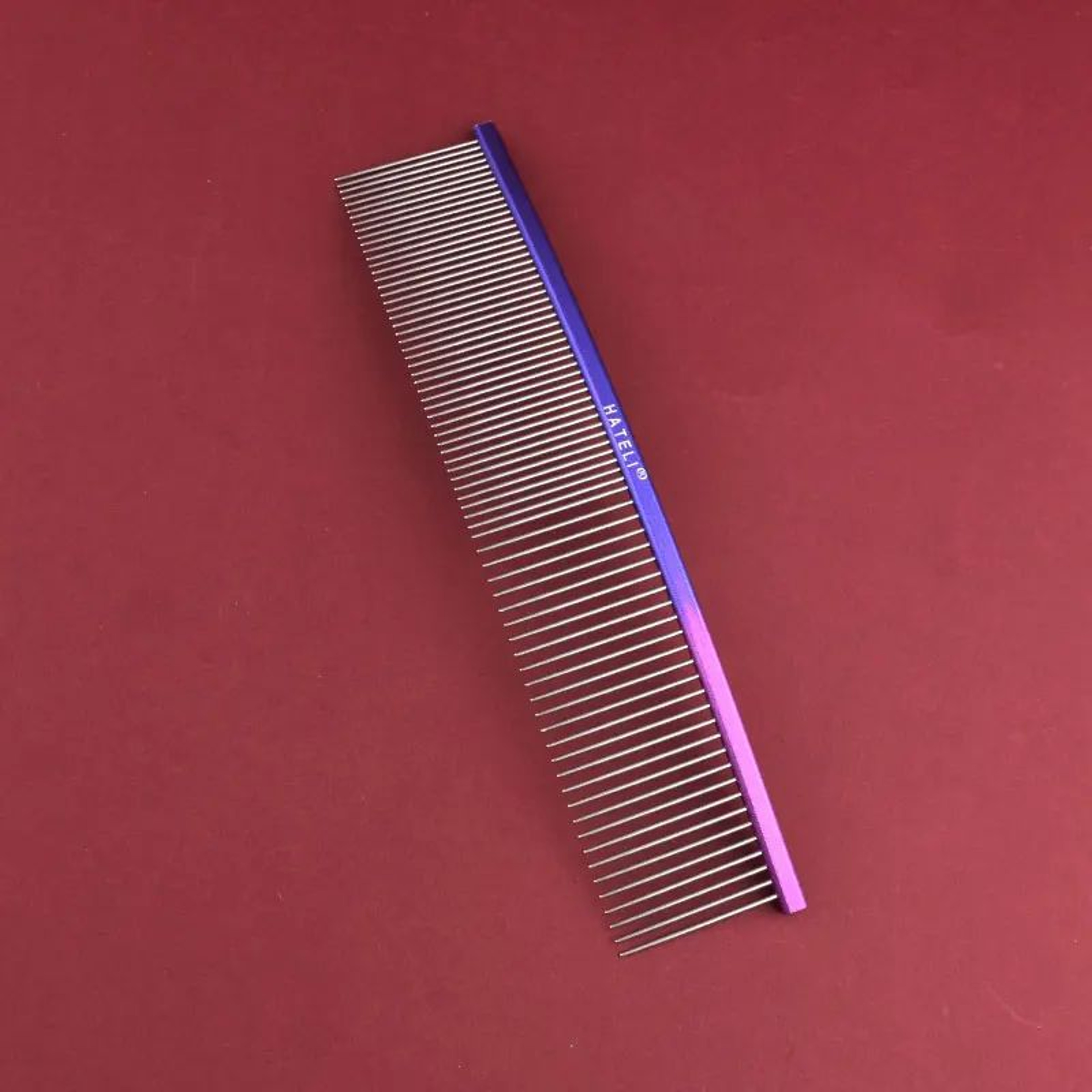 Rainbow Stainless Steel Pet Grooming Comb 11