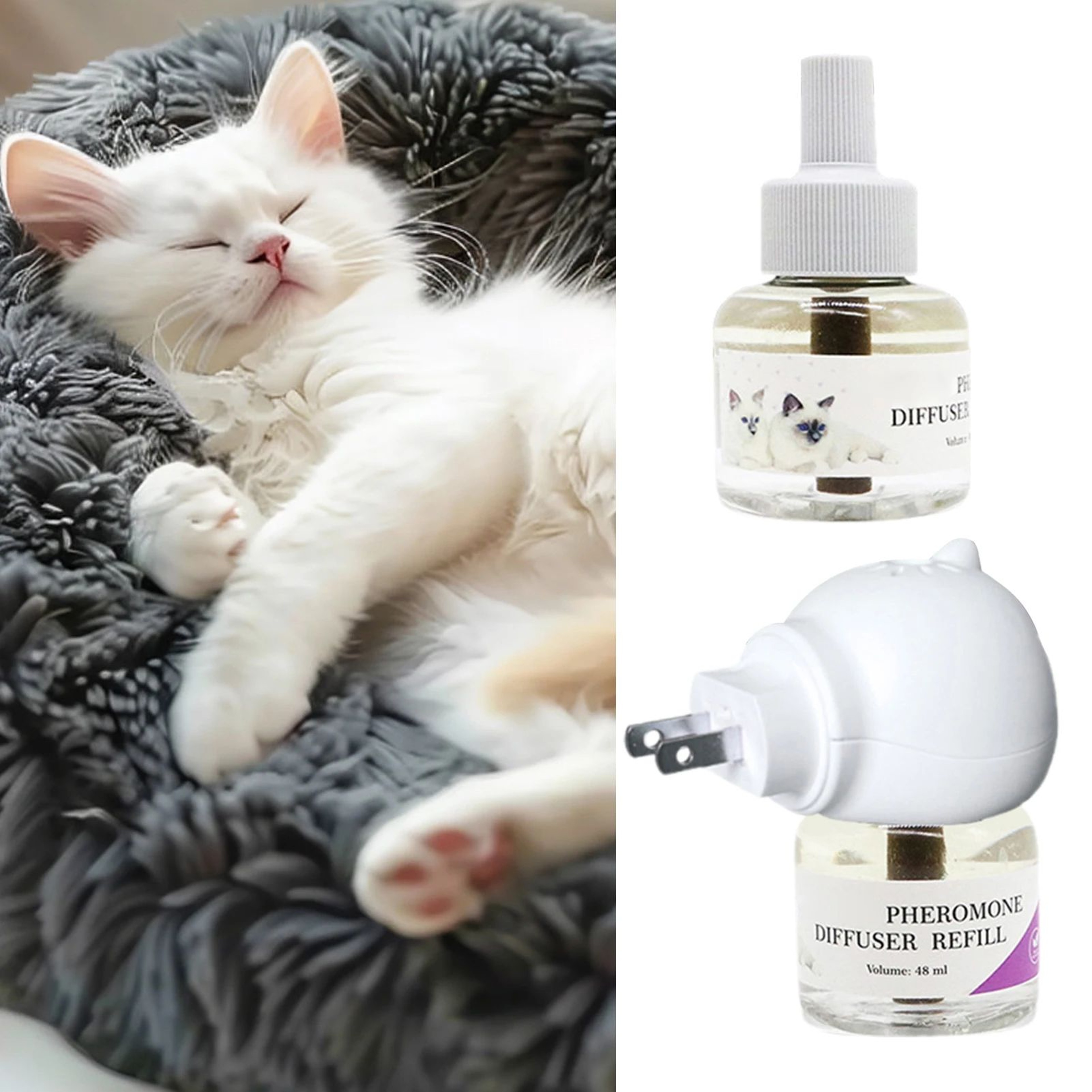 48ml Natural Calming Pheromone Diffuser For Cats And Dogs 1