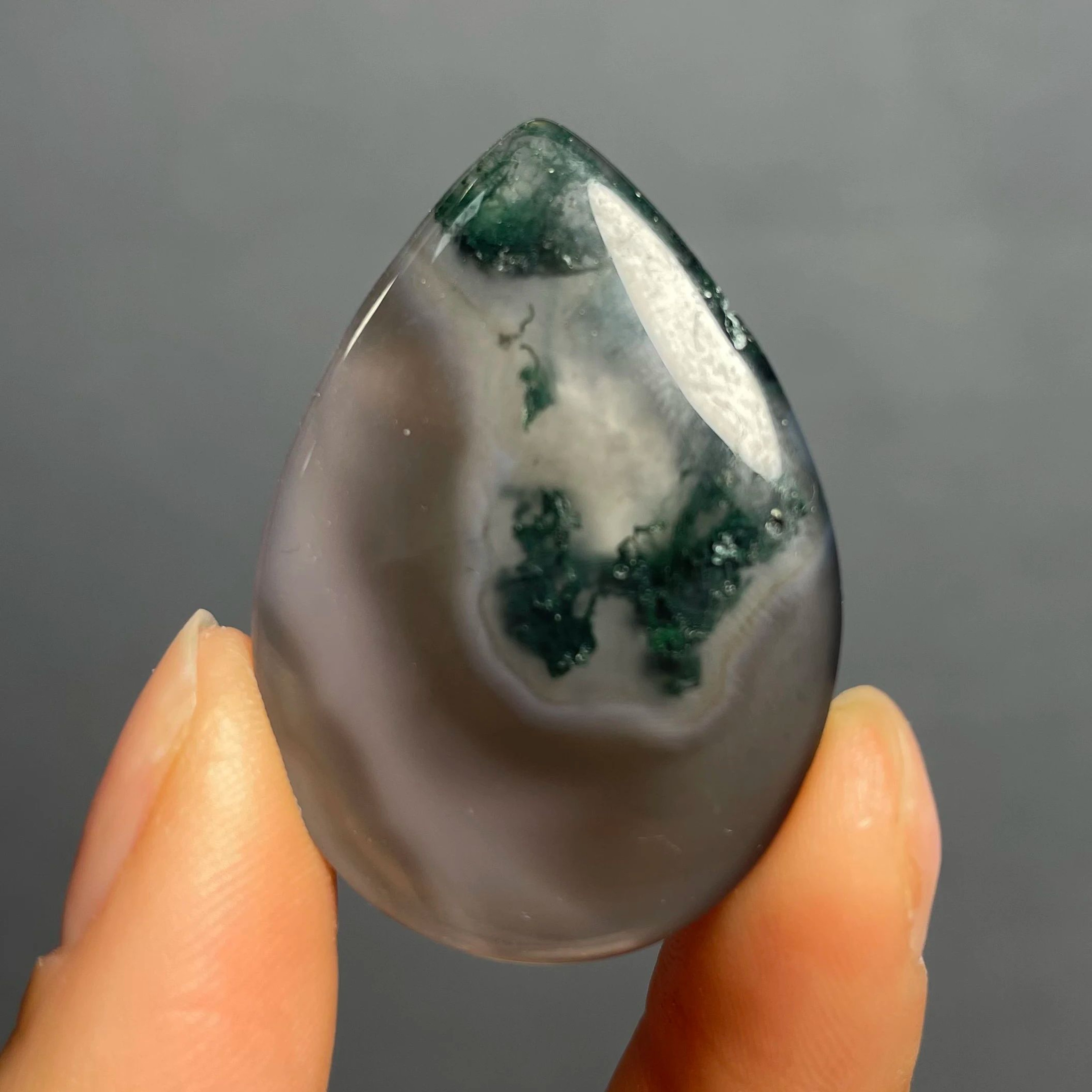 Natural Agate Crystal Pendant Healing Stone Decor 18