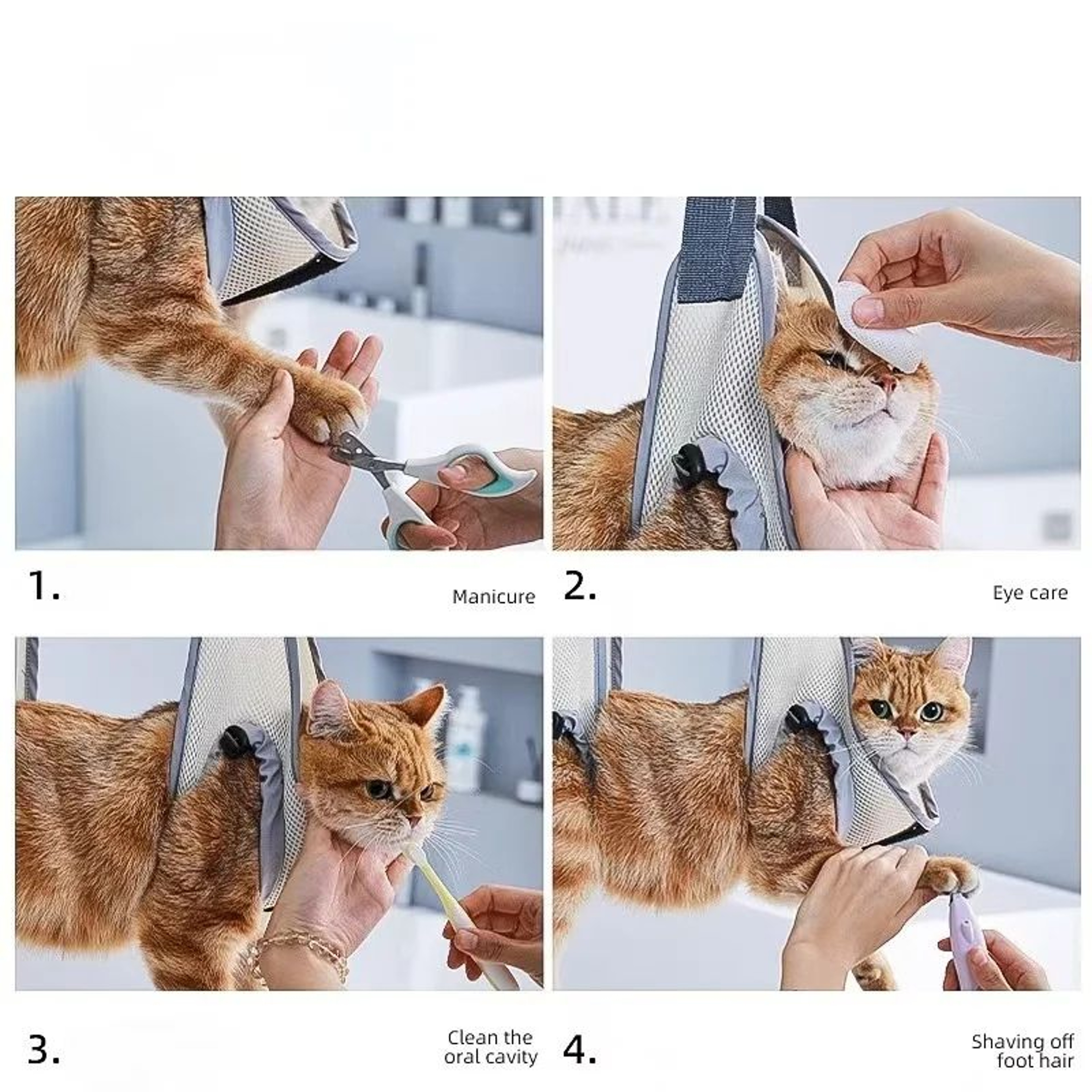 Adjustable Pet Grooming Hammock Helper 2