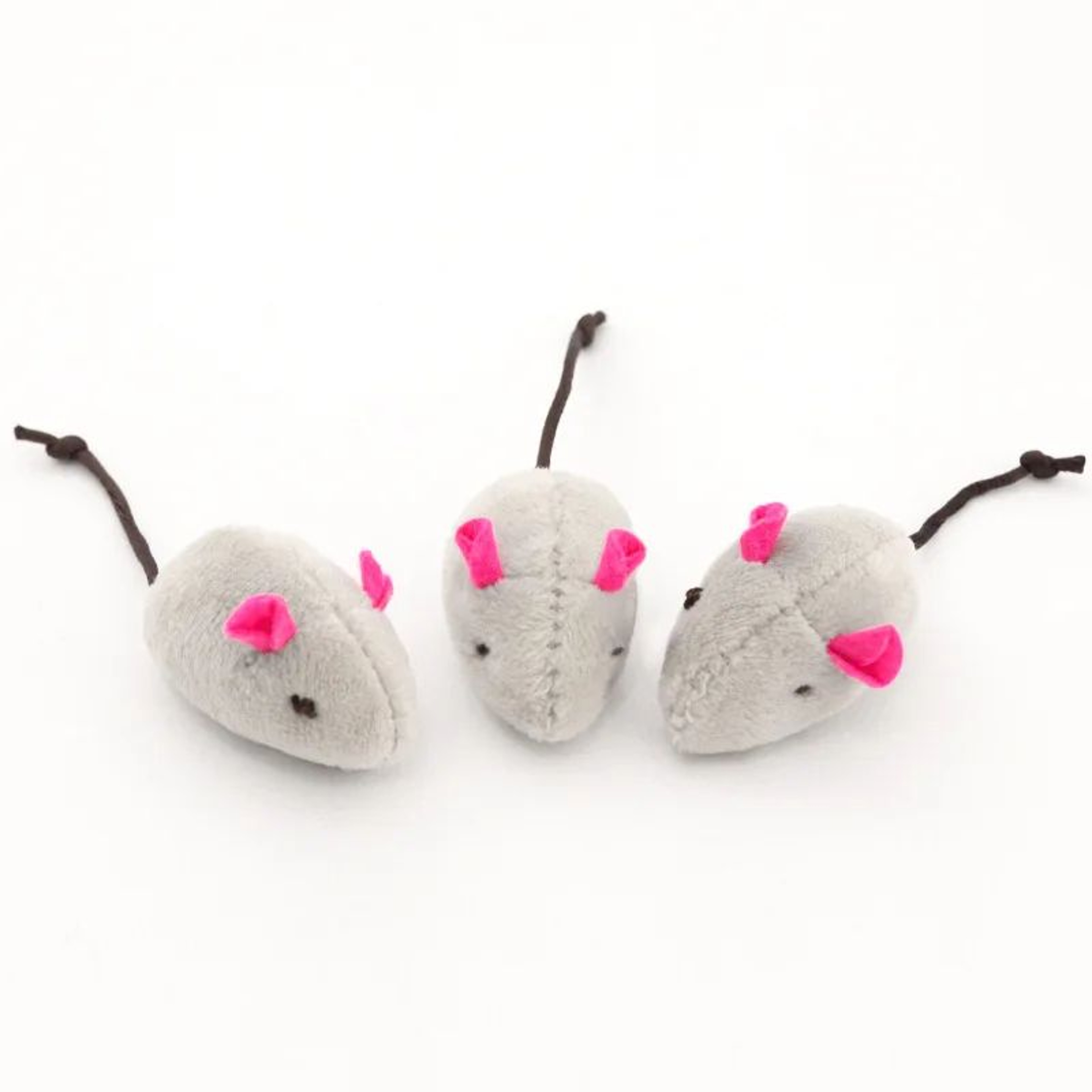 Catnip Mouse Toy Set Interactive Plush Cat Toys 1
