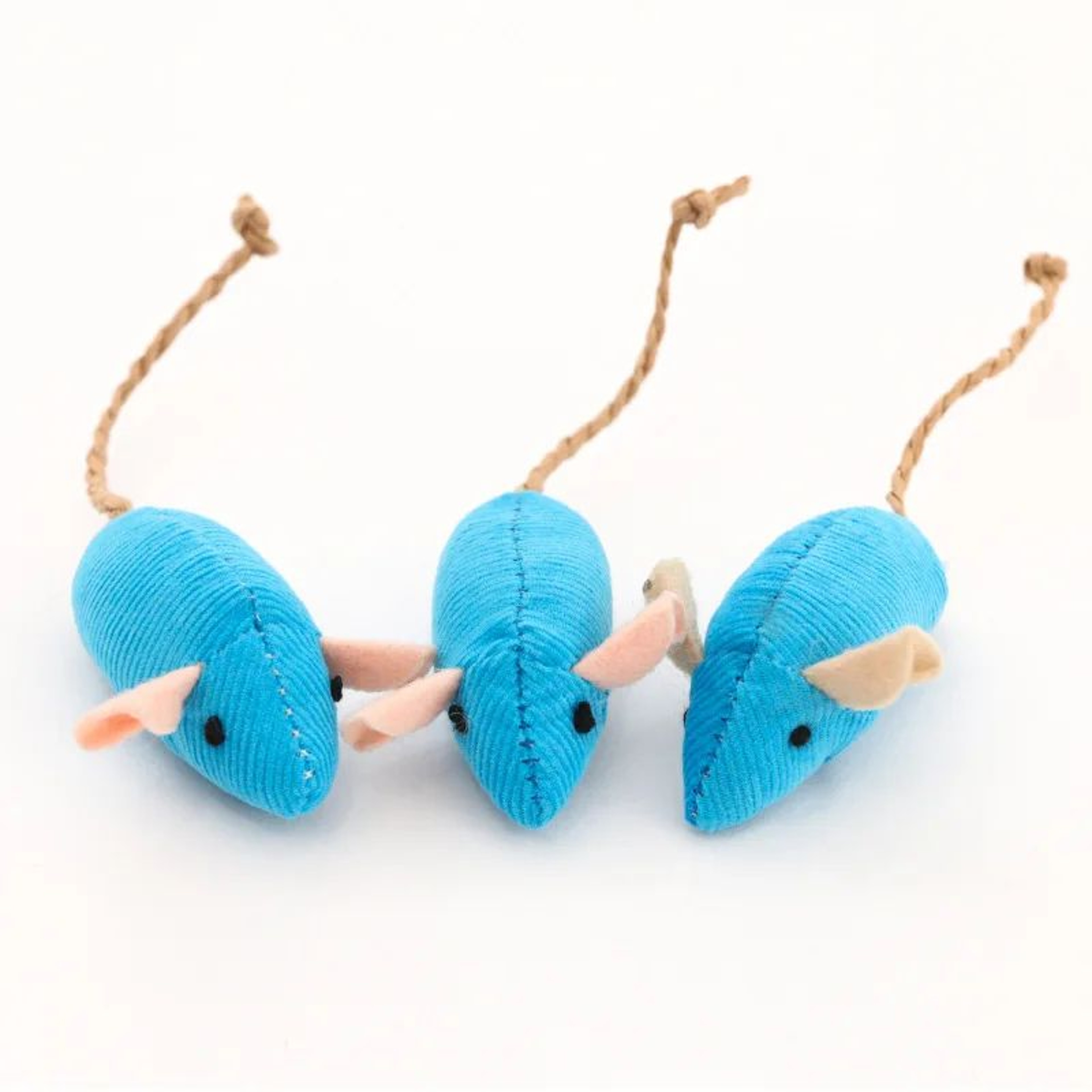 Catnip Mouse Toy Set Interactive Plush Cat Toys 2