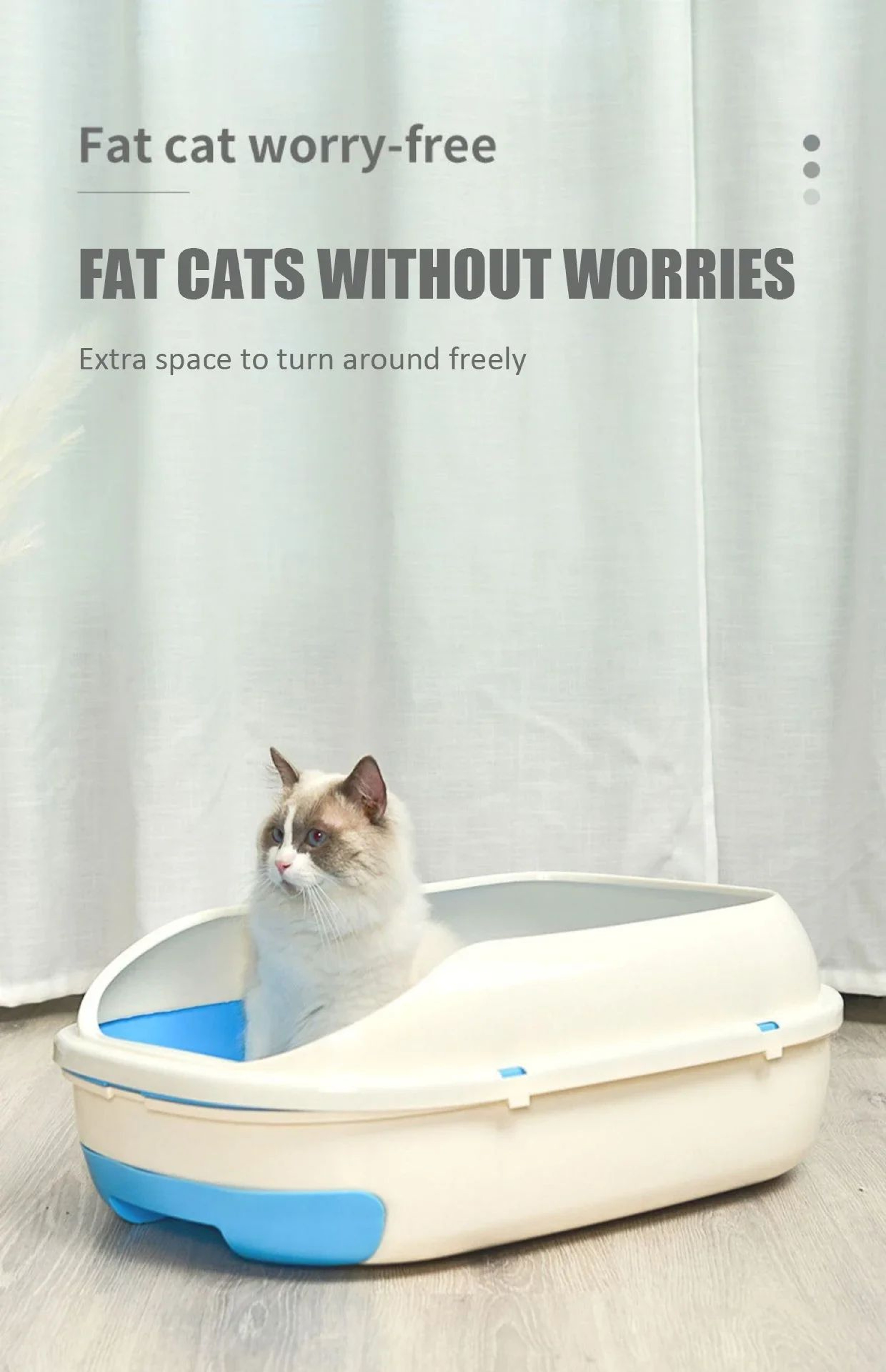 Extra Large Semi Closed Cat Litter Box With Drawer 7