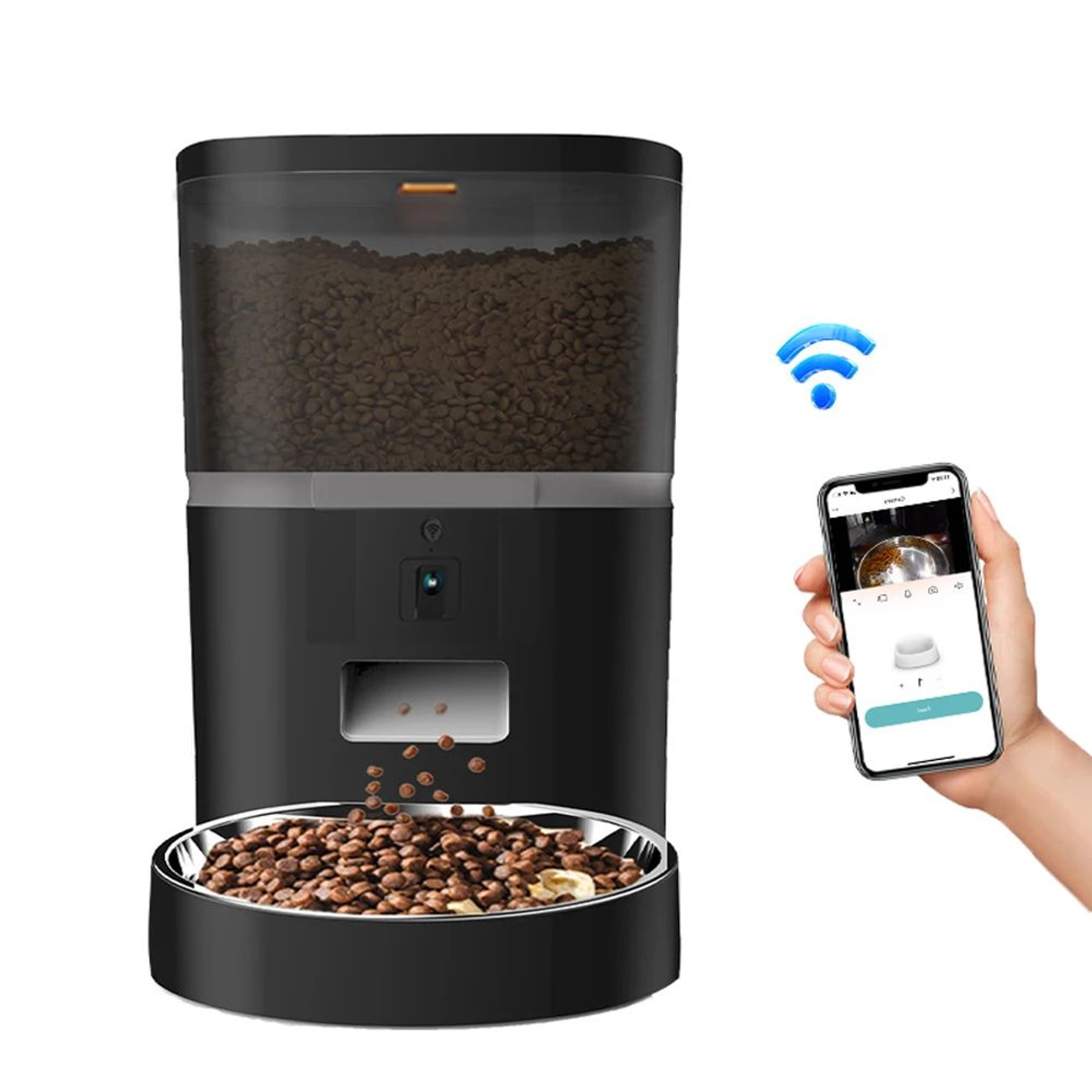 Smart Automatic Pet Feeder With HD Camera 4L 9