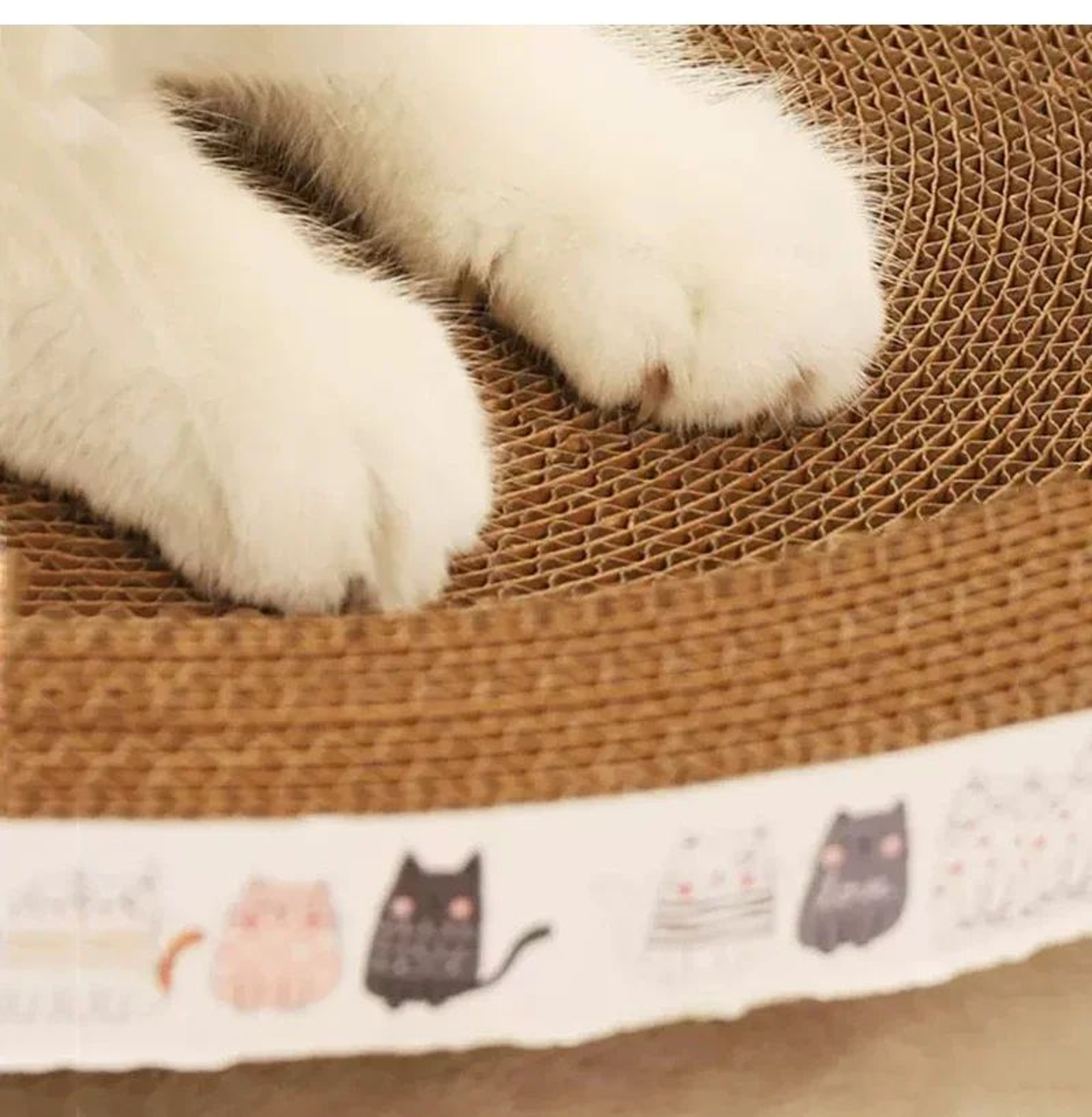 Corrugated Cat Scratching Bed With Catnip Sofa Protector 3