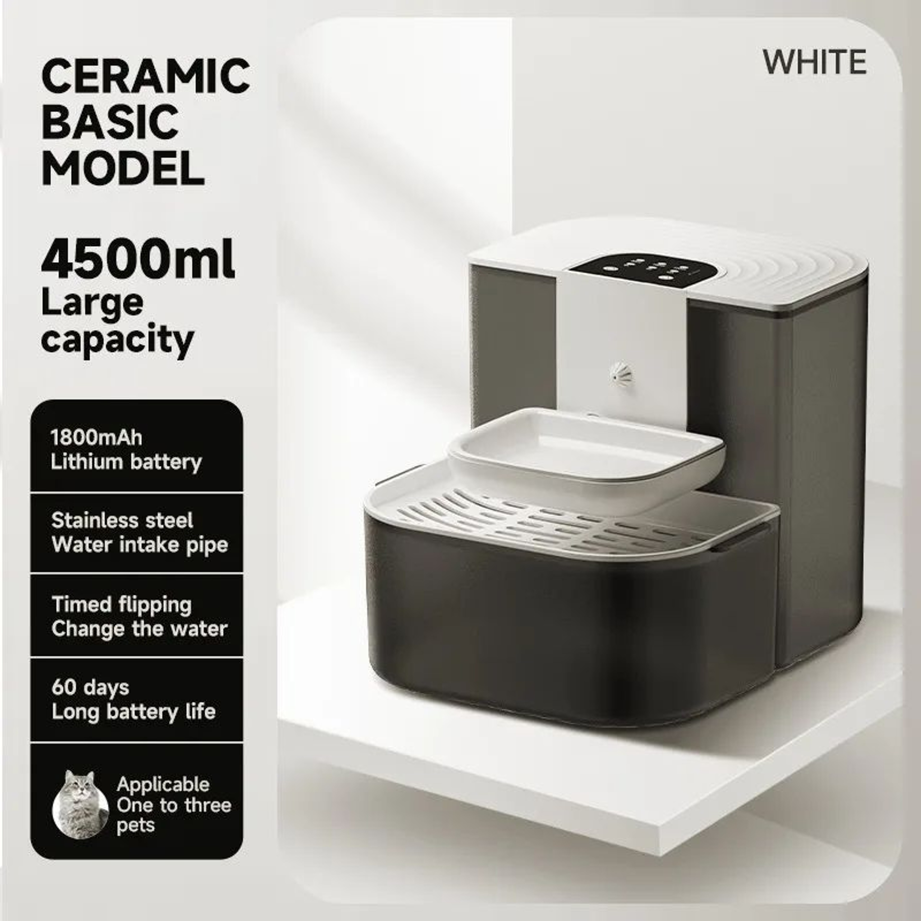 Smart 45L Automatic Pet Water Fountain With Remote Control 6
