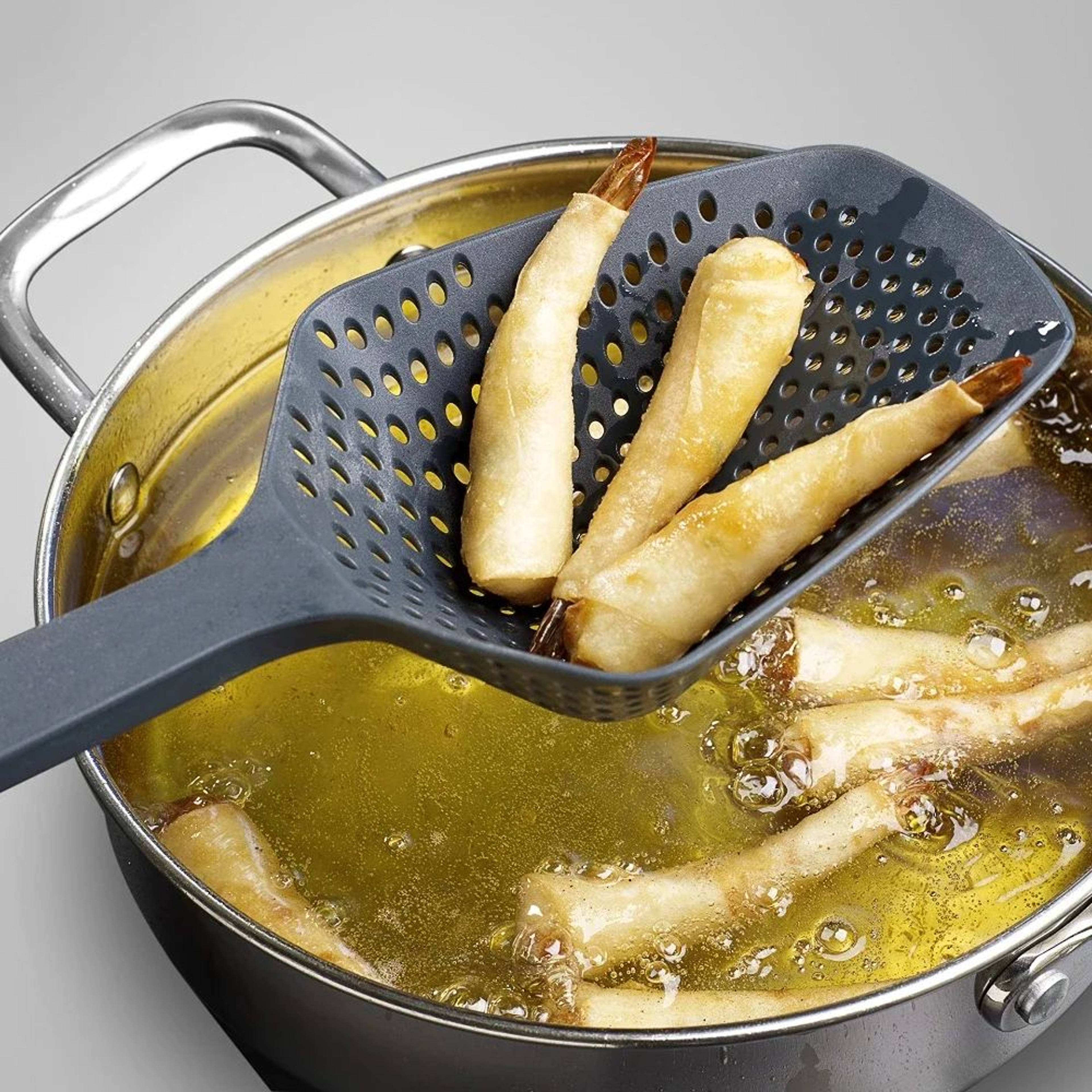 Durable Plastic Pasta Scoop And Slotted Strainer Spoon 0