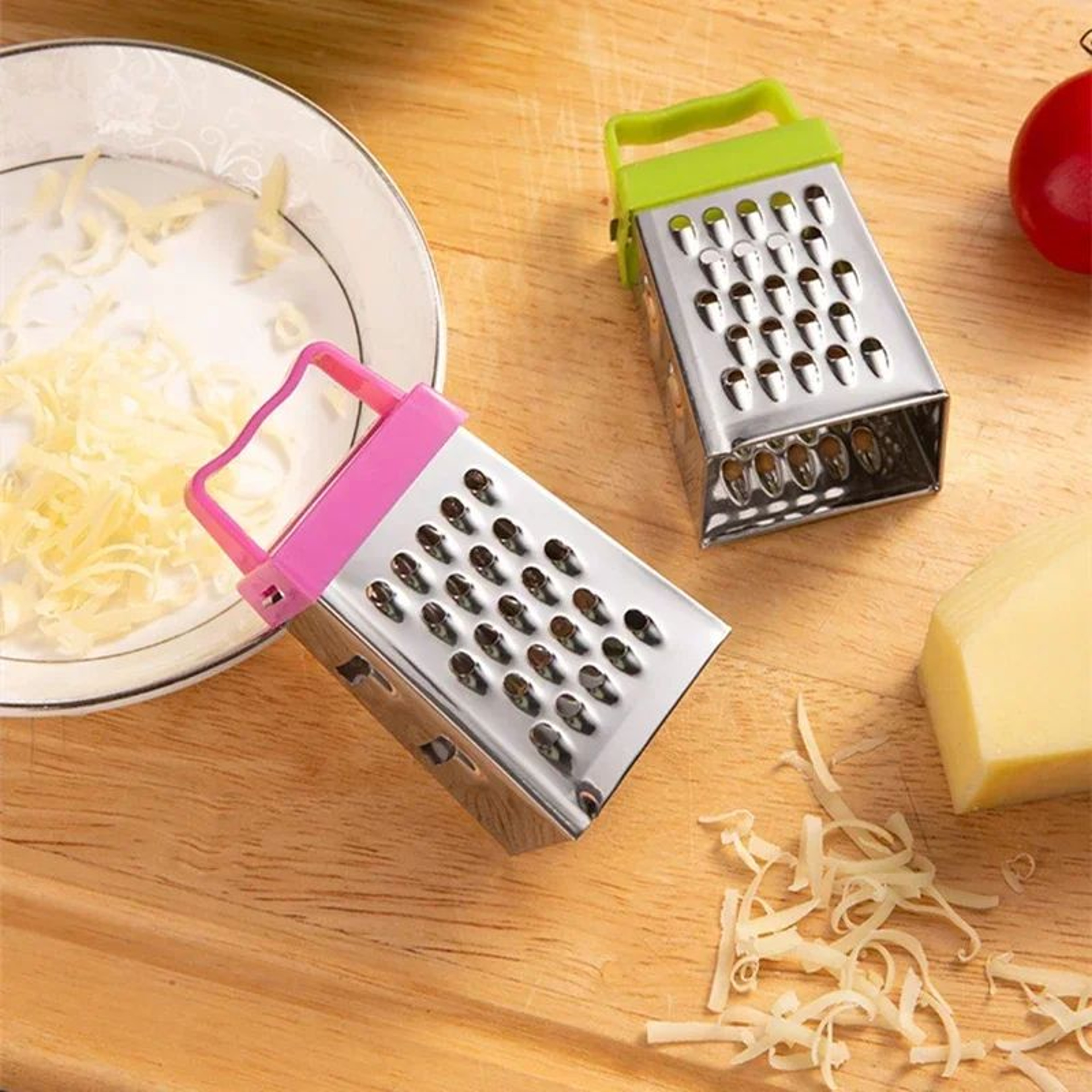 Mini Stainless Steel 4 Sided Kitchen Grater 4