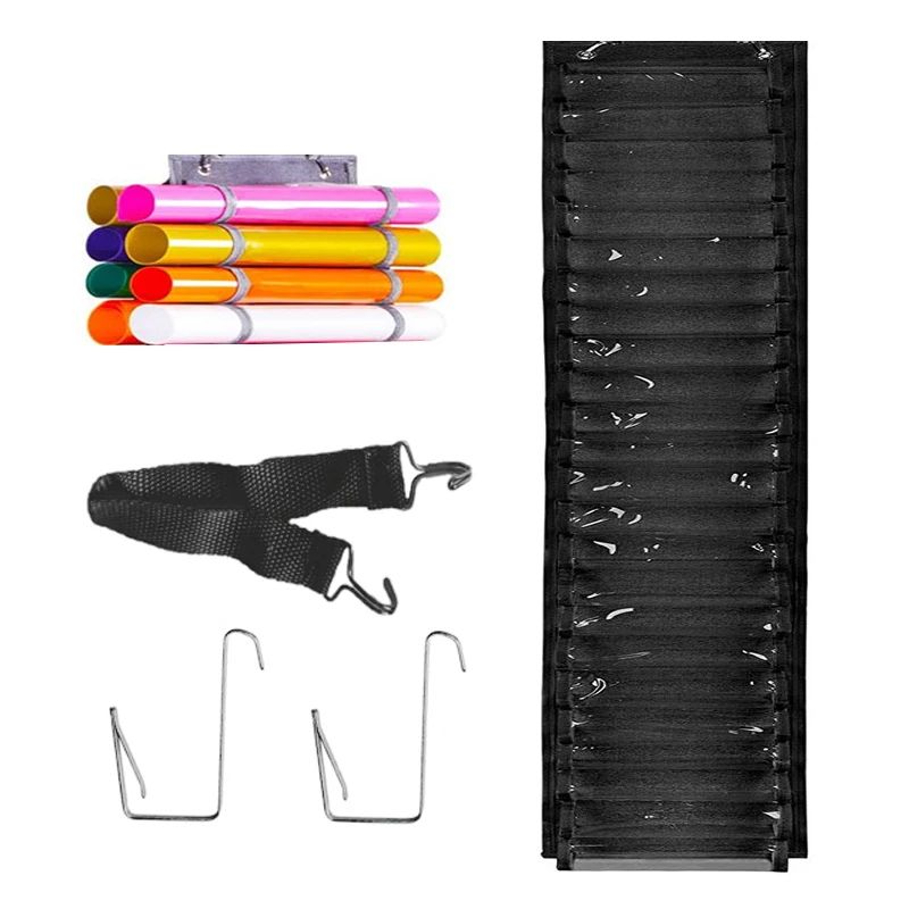 Hanging Vinyl Roll Storage Organizer Rack 10