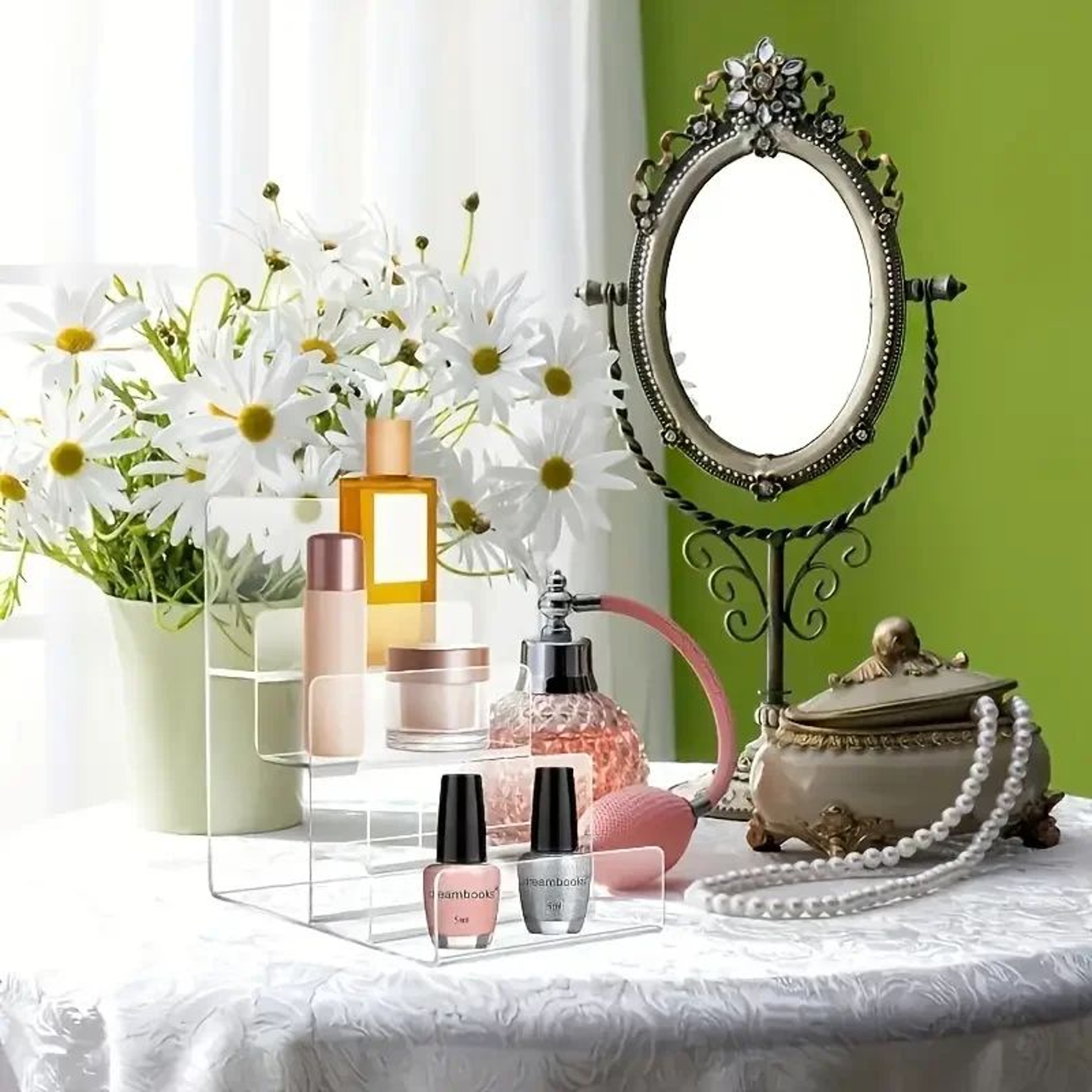Clear Acrylic Tiered Display Shelf Organizer 6