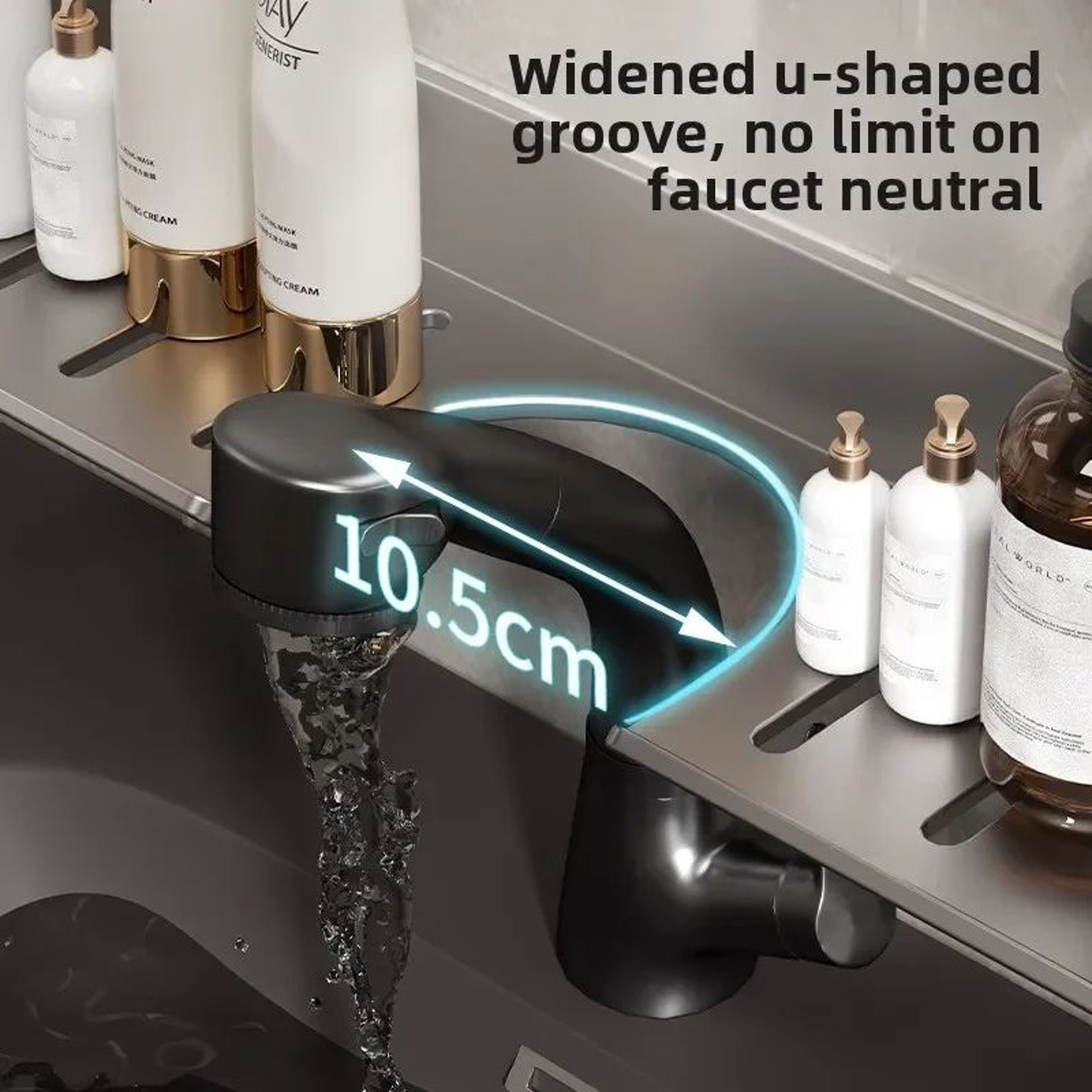 Wall Mounted Bathroom Sink Storage Shelf Rack 3