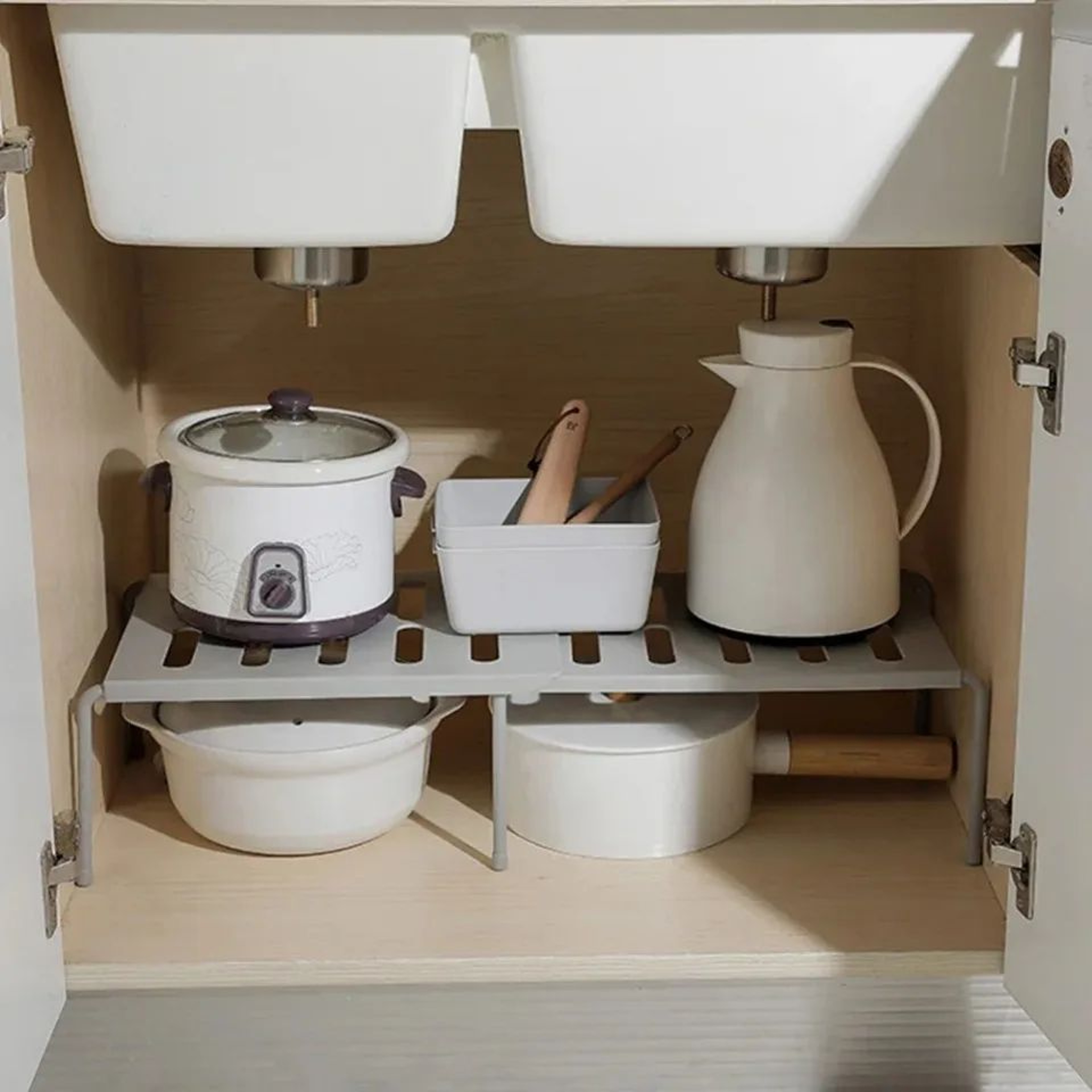 Expandable Kitchen Storage Shelf Organizer Rack 7