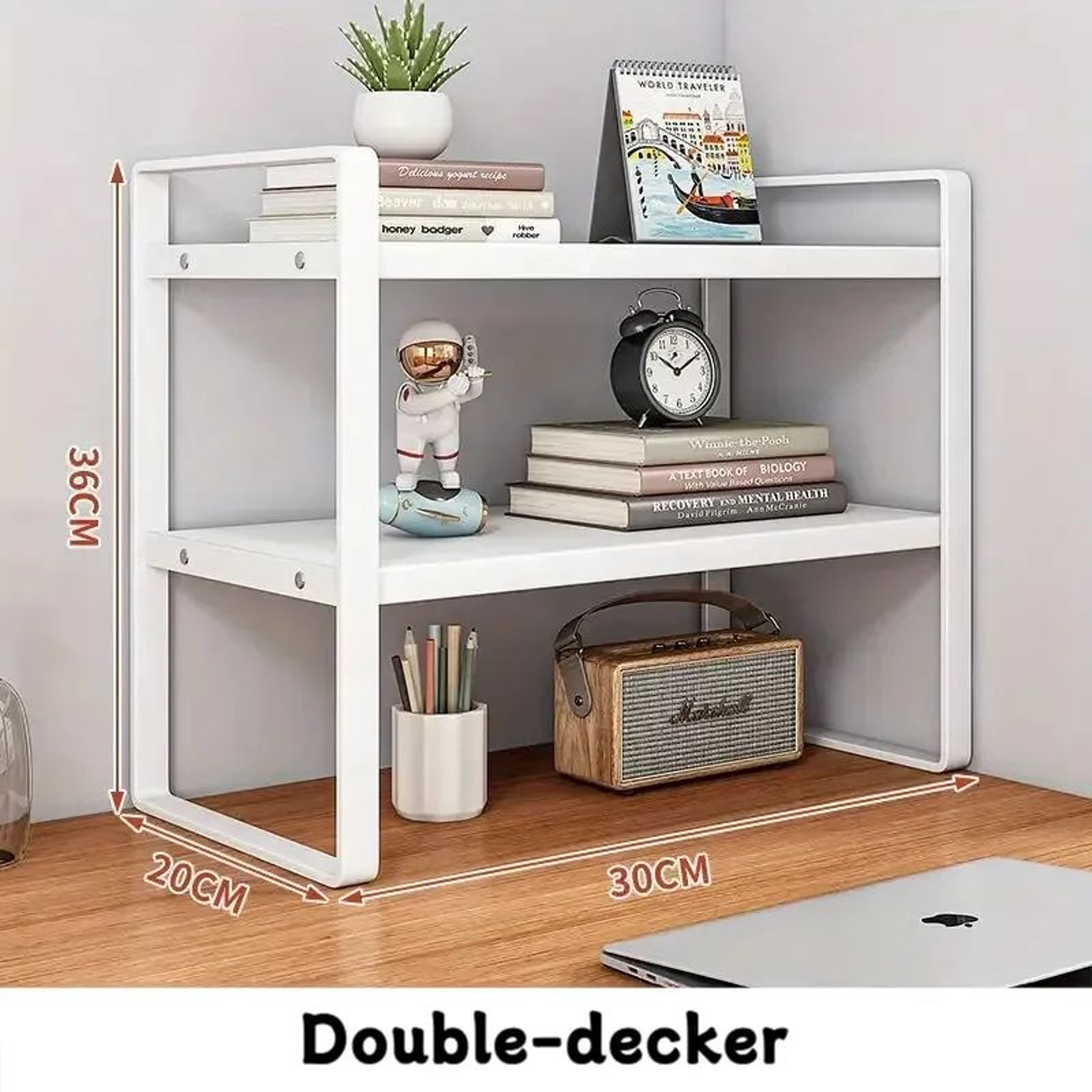 Multi Tier Iron Desk Storage Rack Organizer Shelf 3