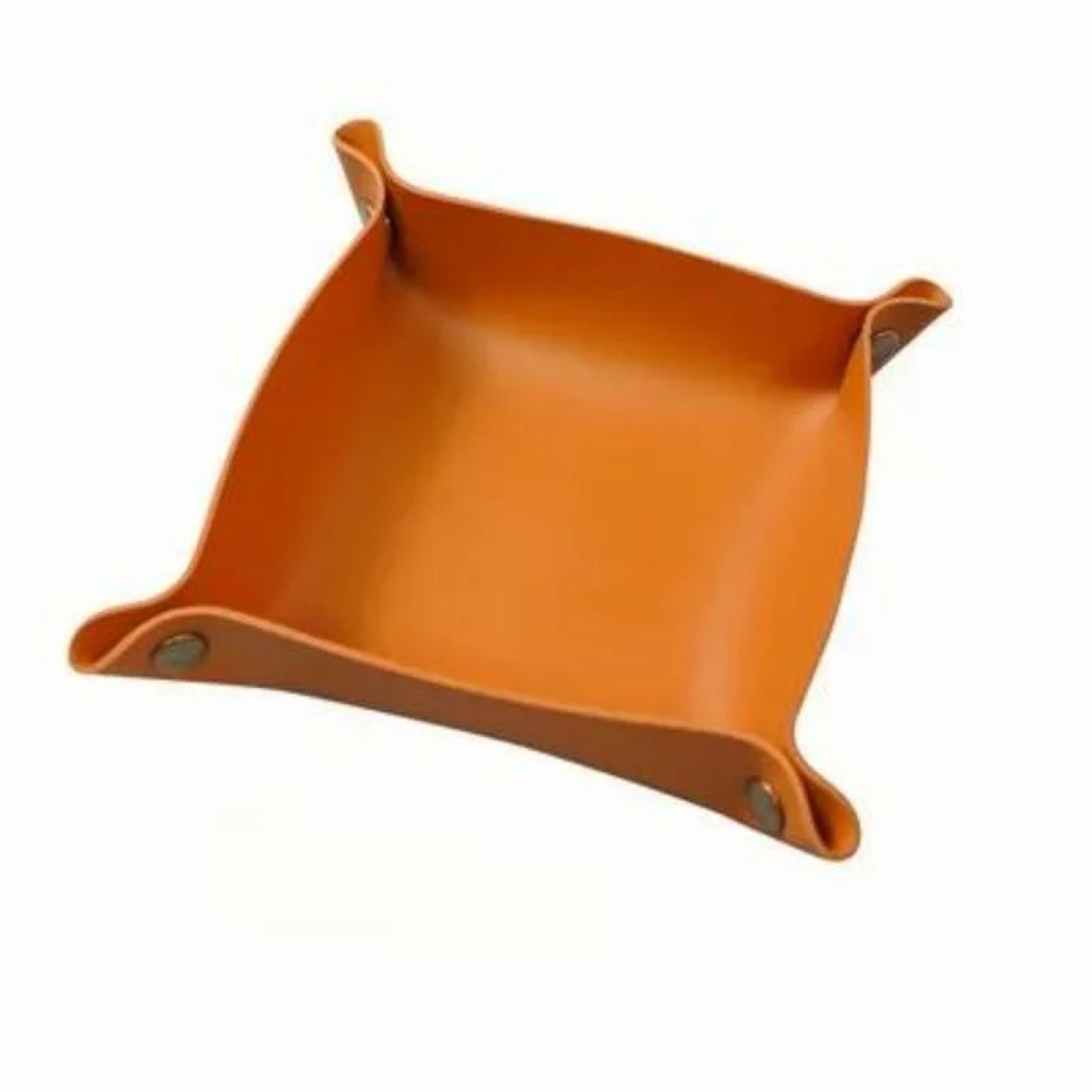 Foldable Leather Storage Tray For Keys And Jewelry 2