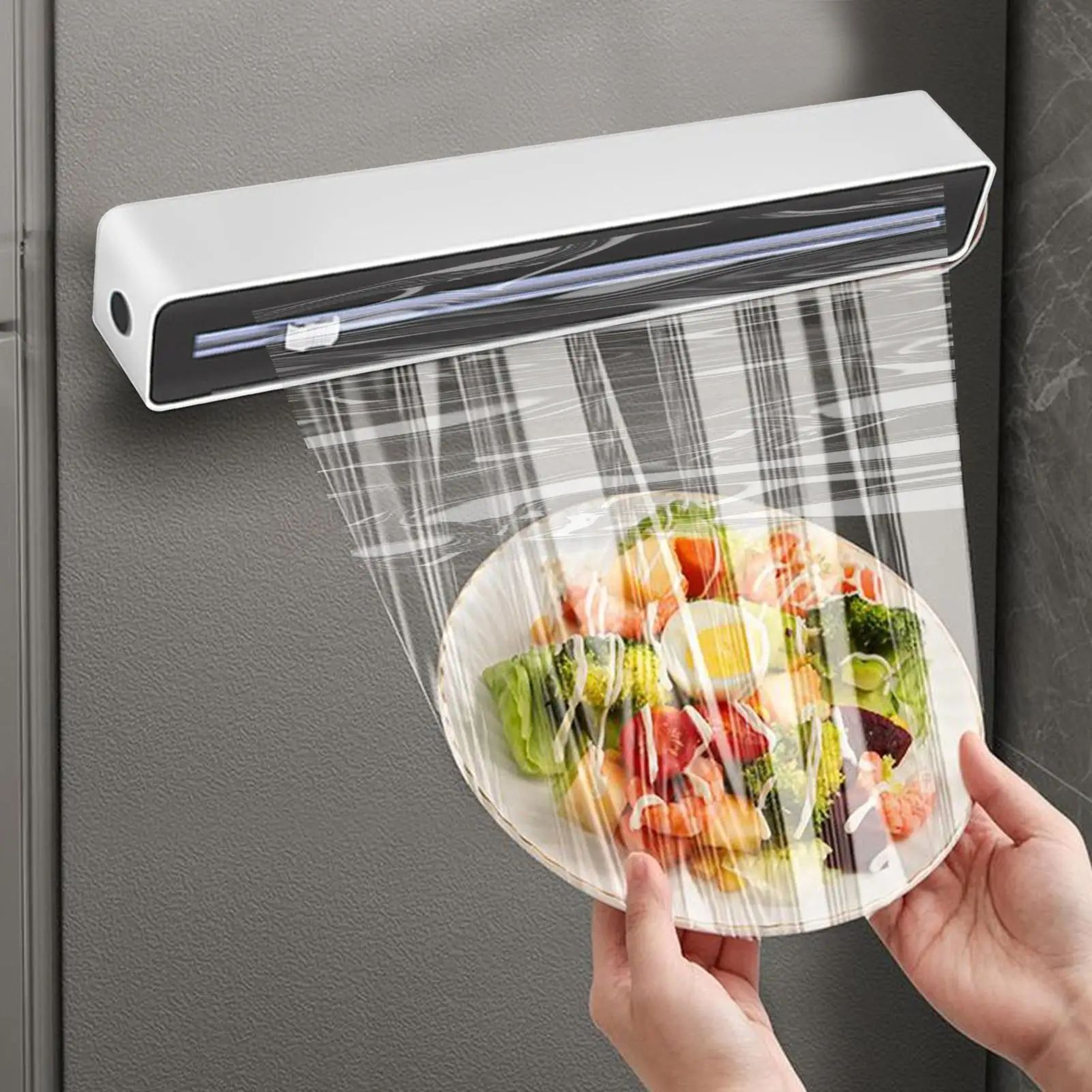 Food Wrap Dispenser With Built In Cutter 1