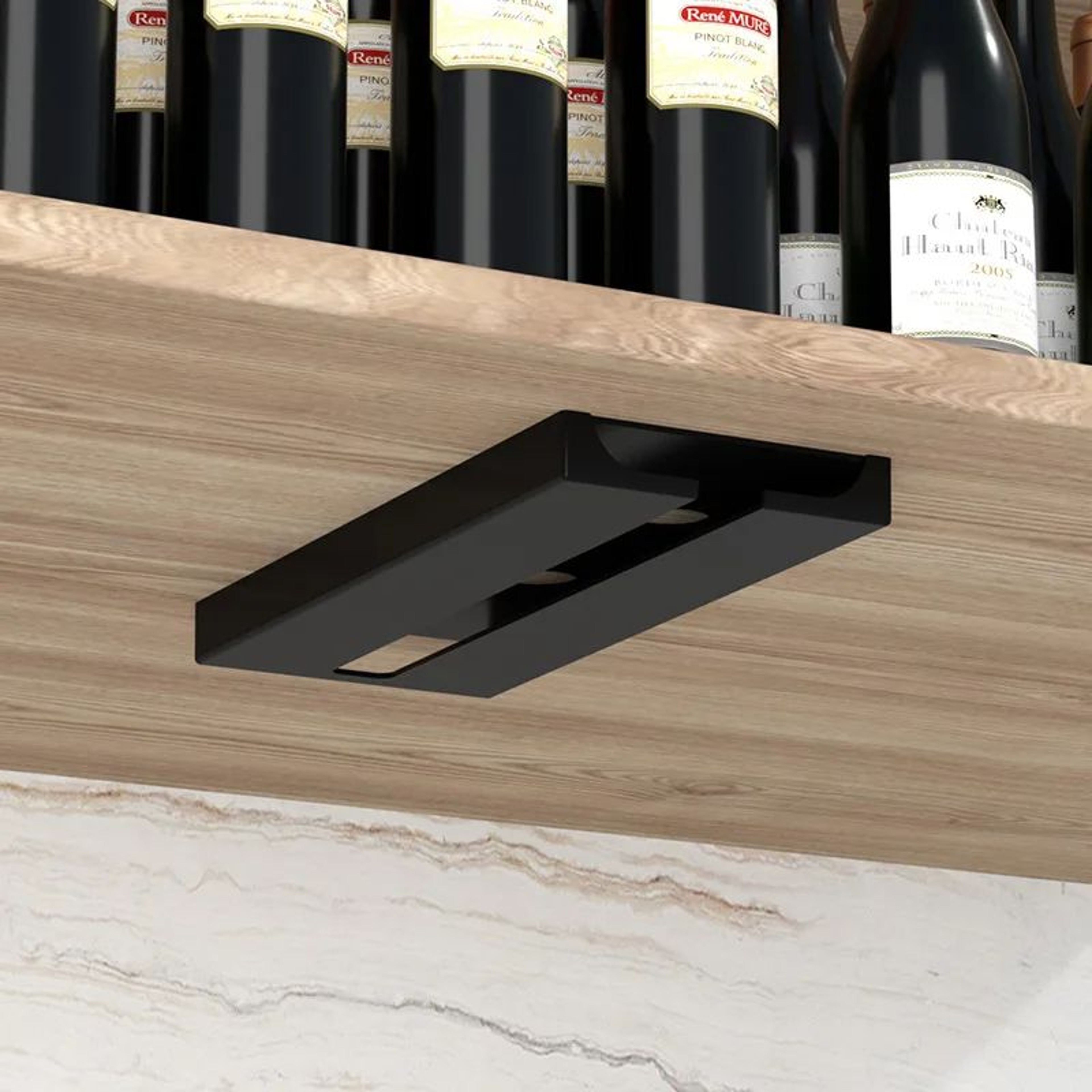 Hanging Wine Glass Rack Under Cabinet Stemware Holder 7