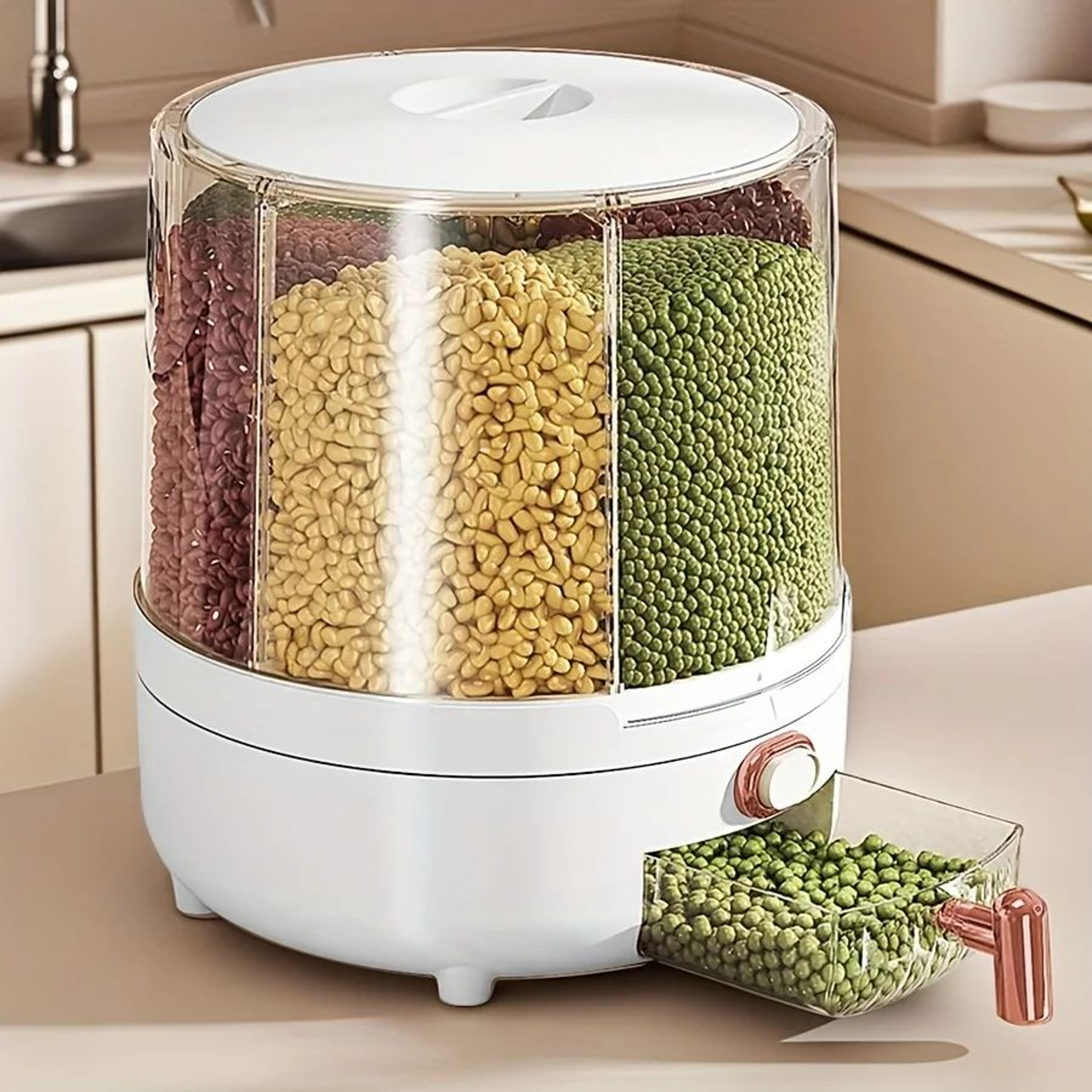 360 Degree Rotating Airtight Food Storage Container 0