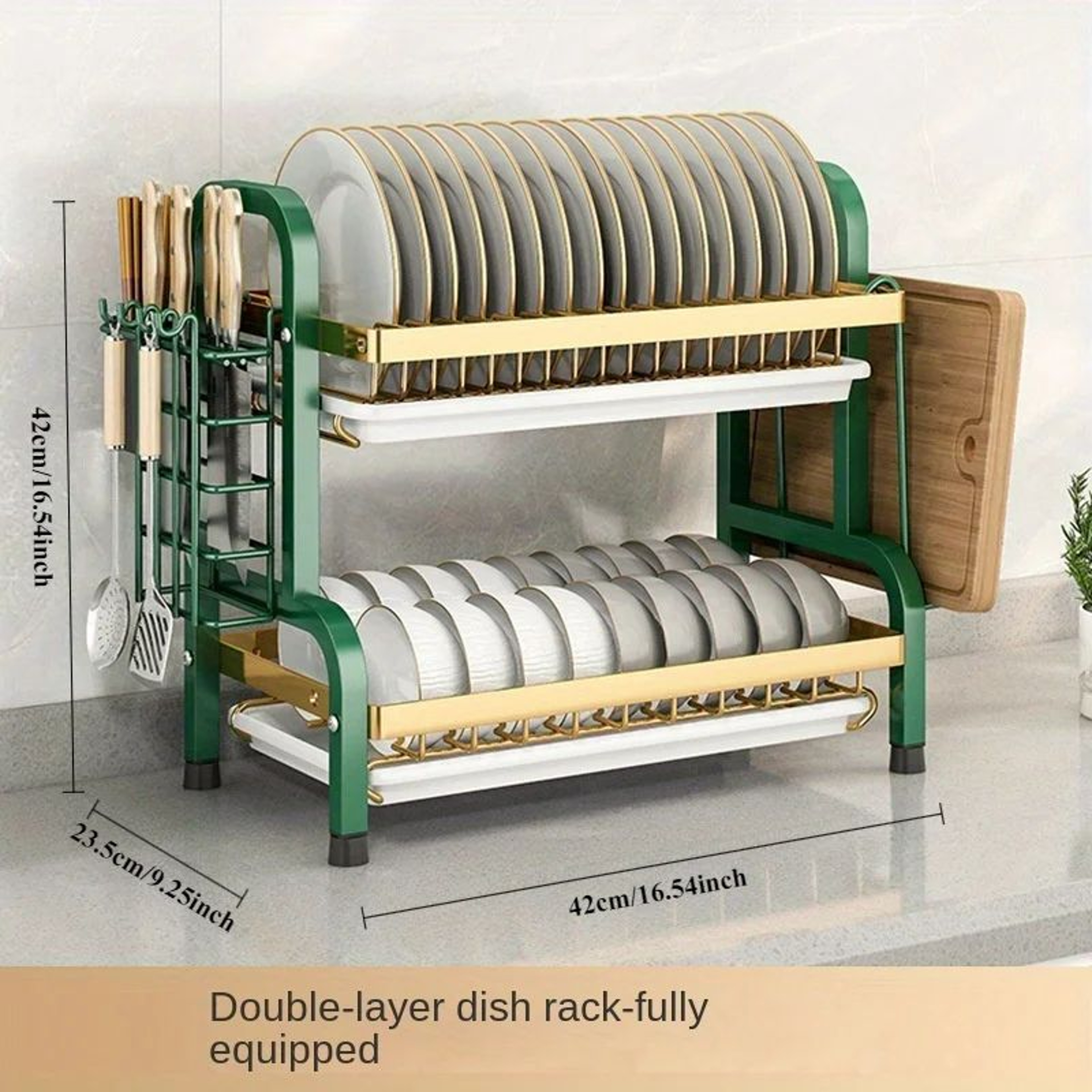 Compact Rust Proof Dish Drying Rack Set 5