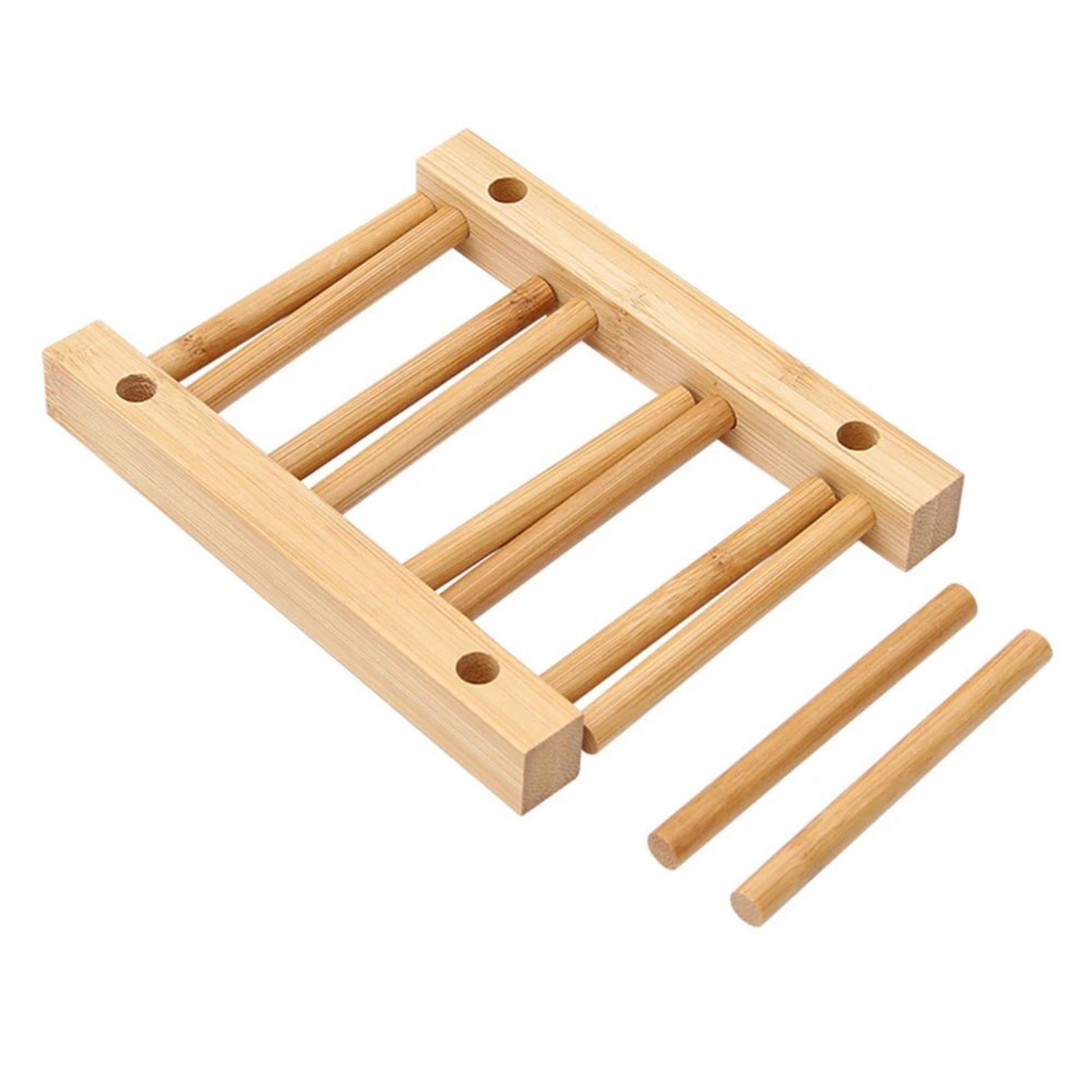 Wooden Dish Drying Rack And Display Organizer 3