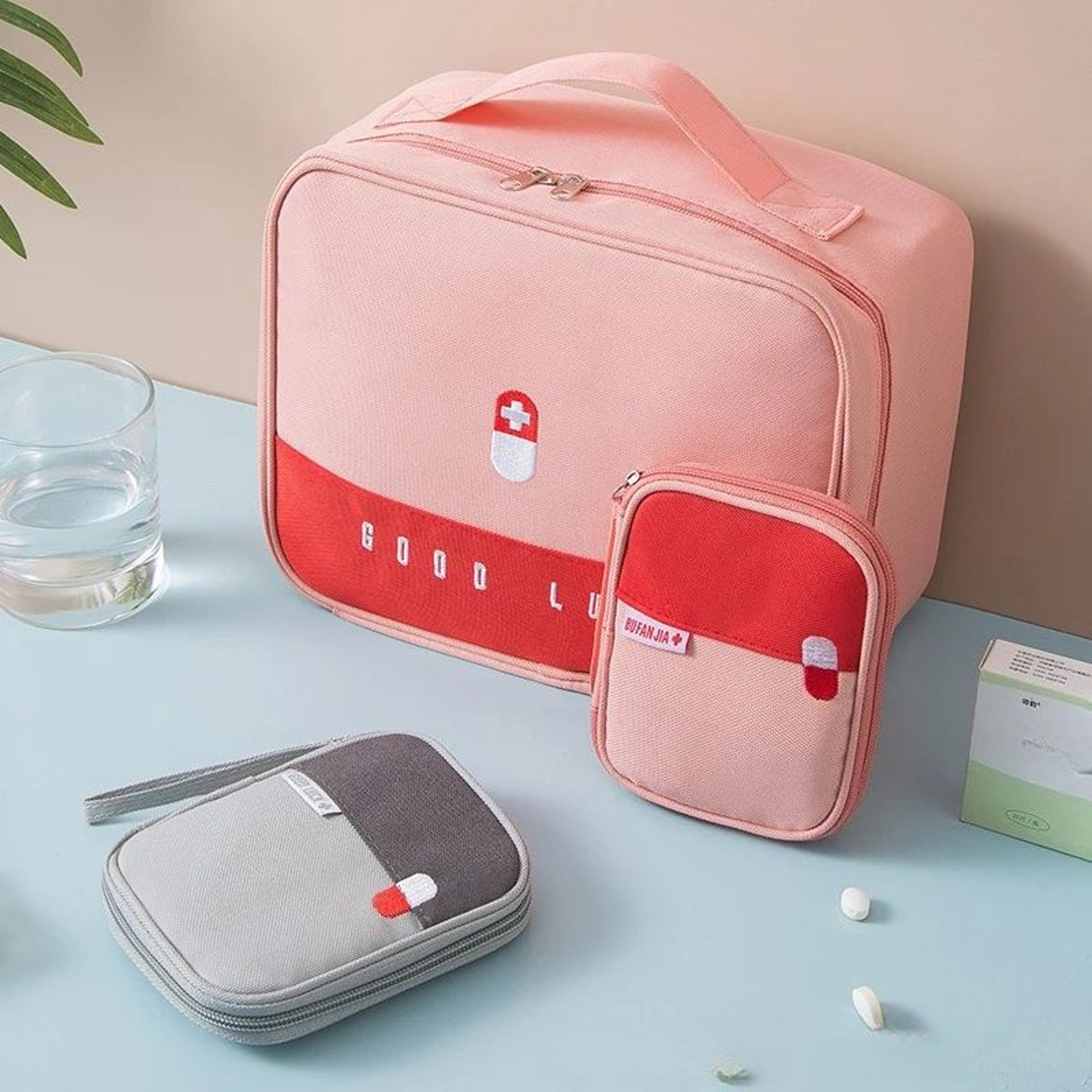 Portable First Aid Storage Bag With Handle 0