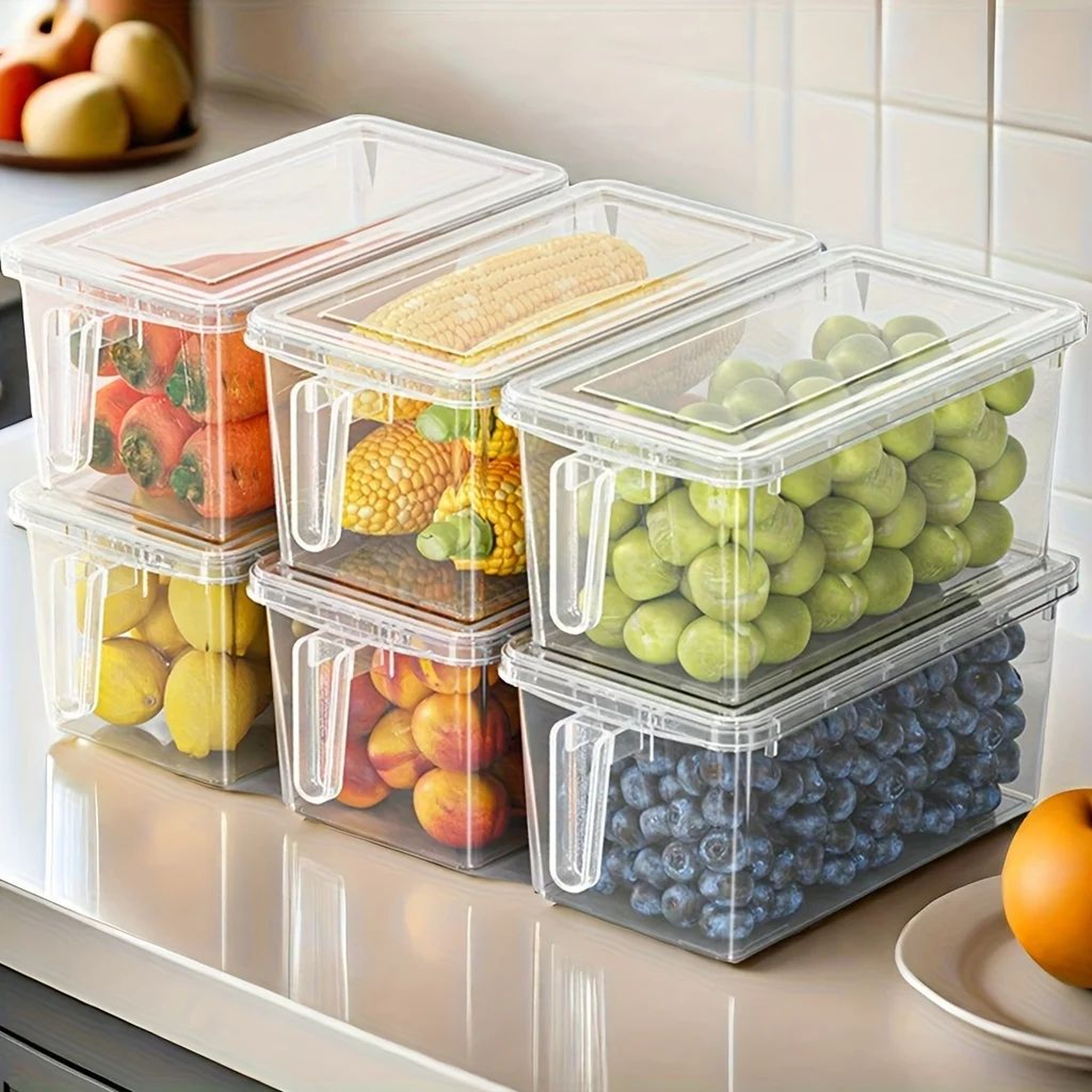 Clear Fridge Storage Container With Airtight Lid 1