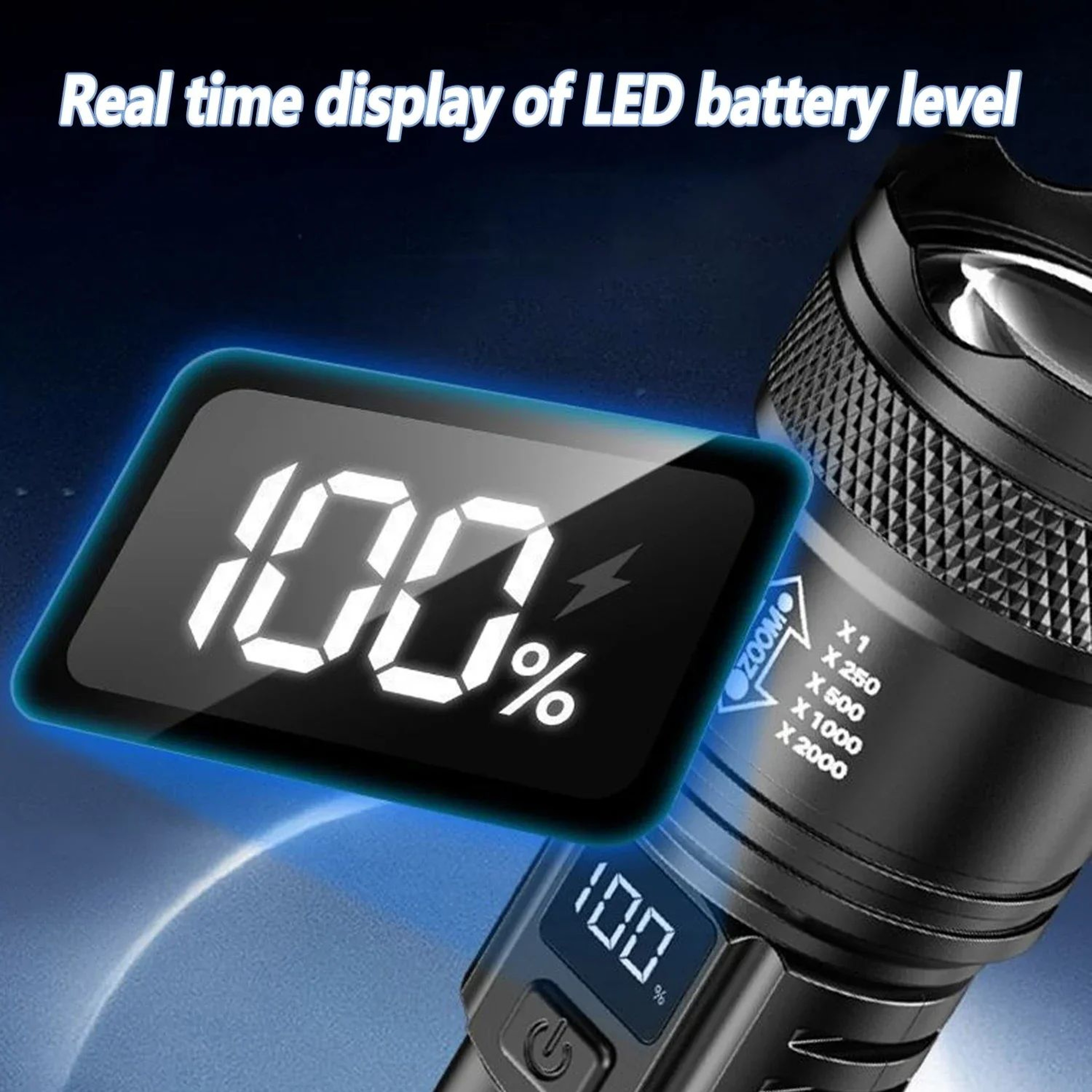 Ultra Bright P50 LED Tactical Zoom Flashlight 4