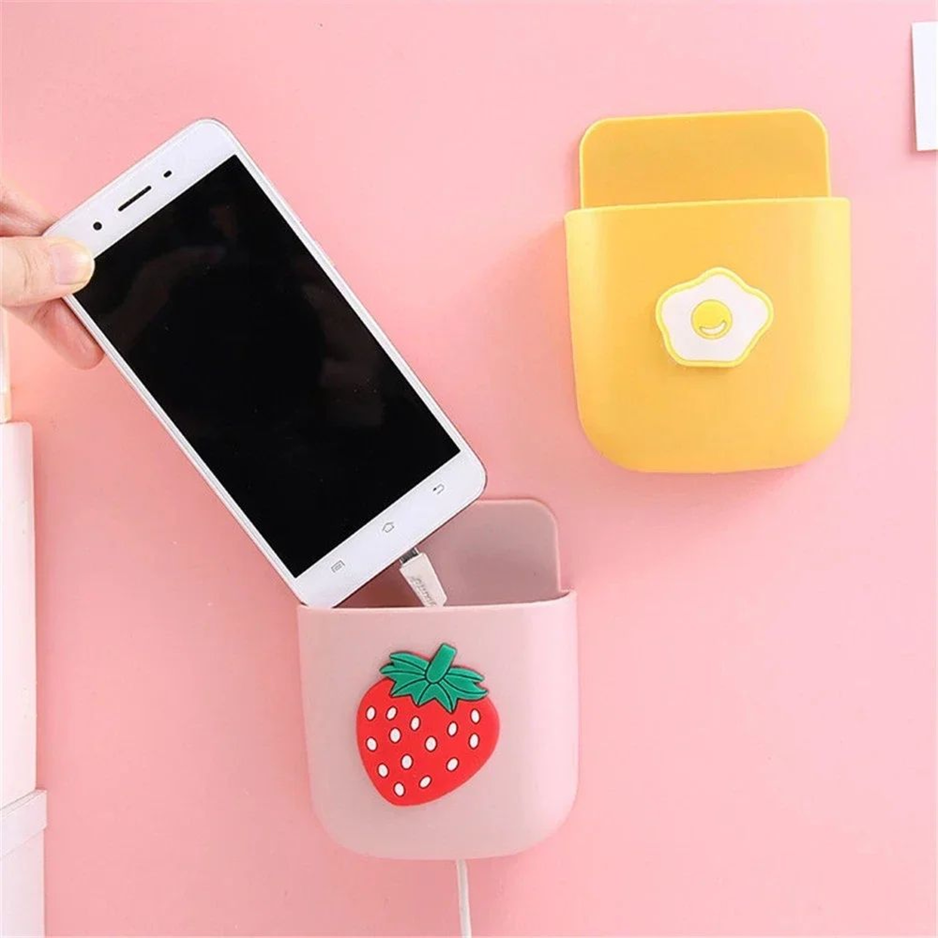 Cute Self Adhesive Desk Organizer Pen Holder 4