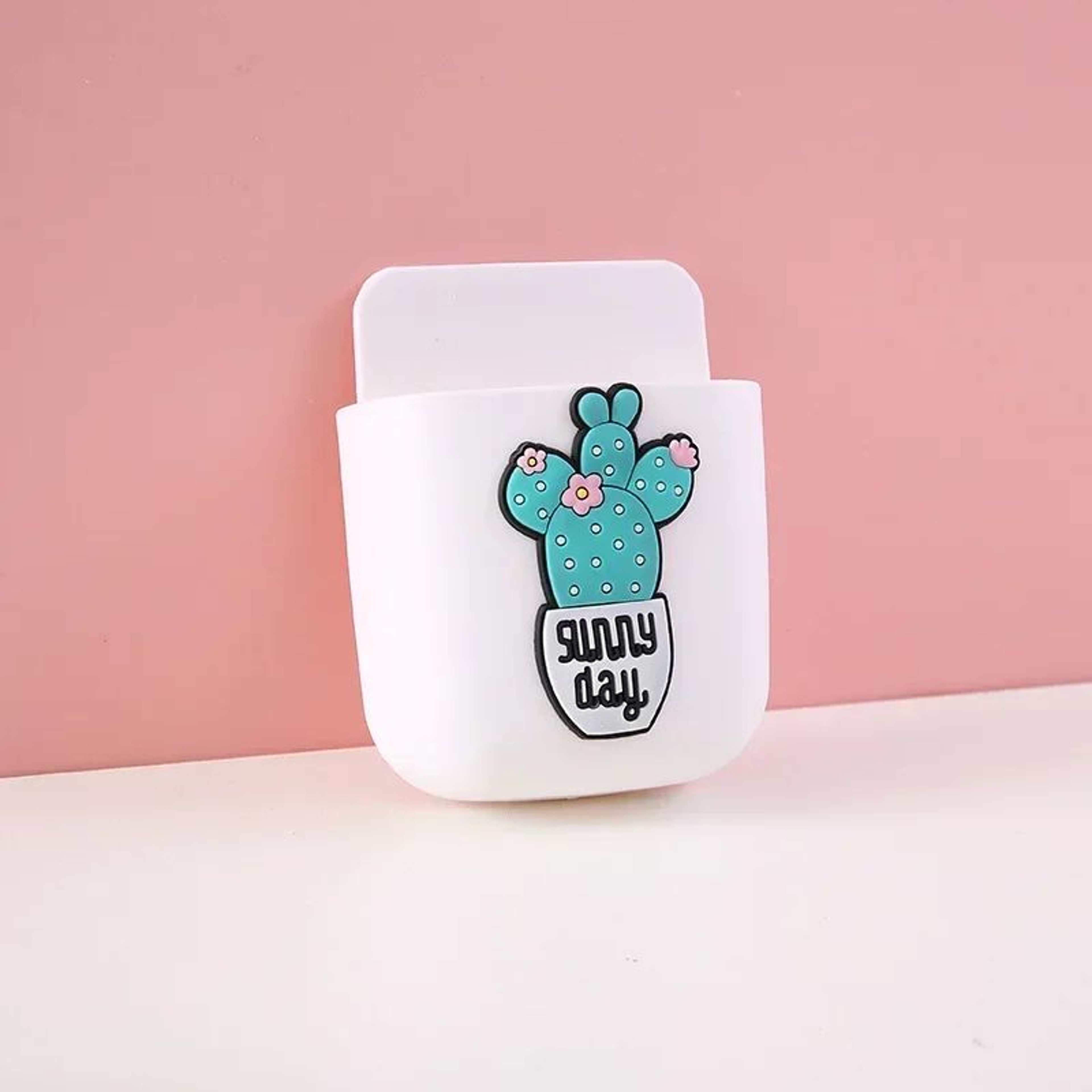 Cute Self Adhesive Desk Organizer Pen Holder 7