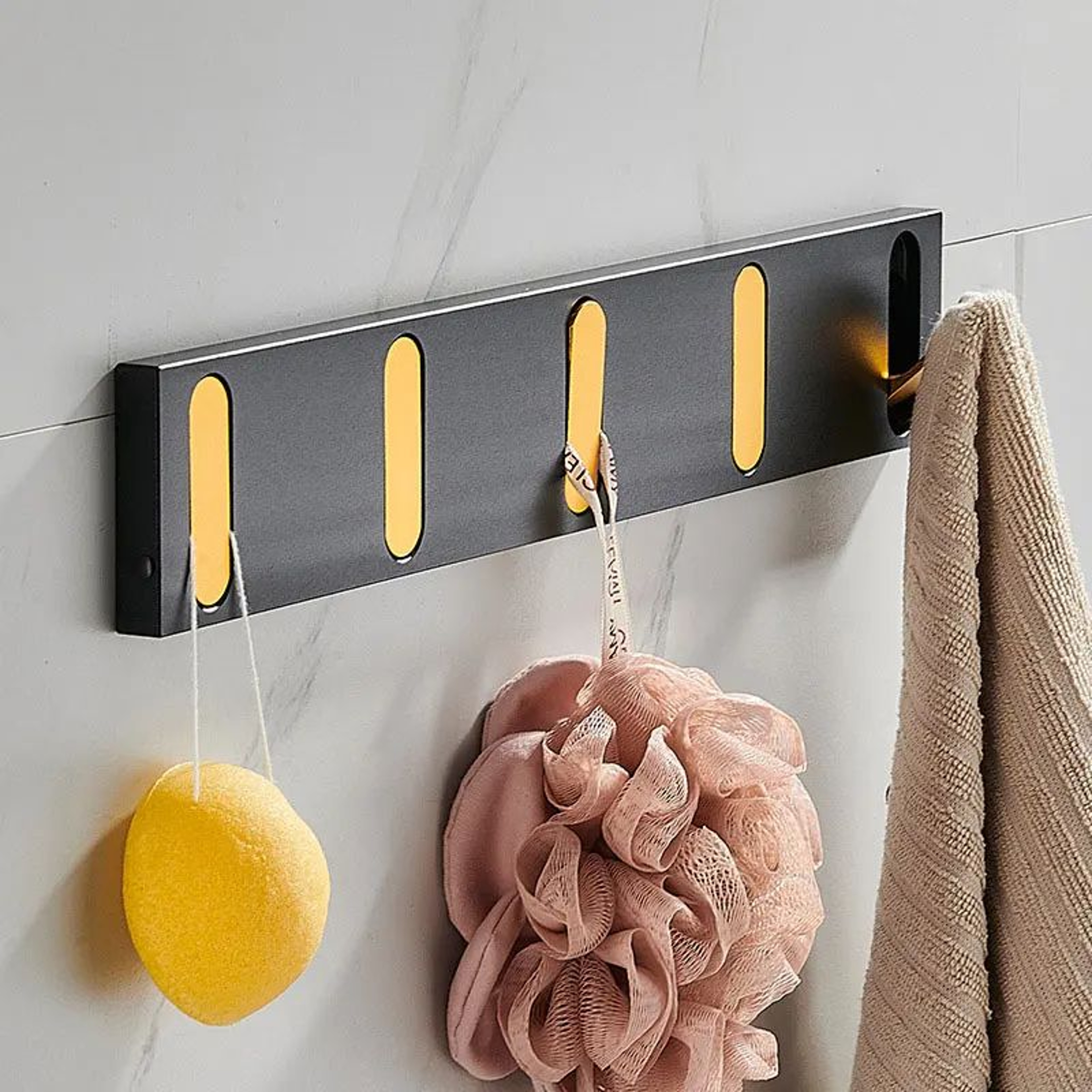 Invisible Folding Wall Hook Rack Organizer 13