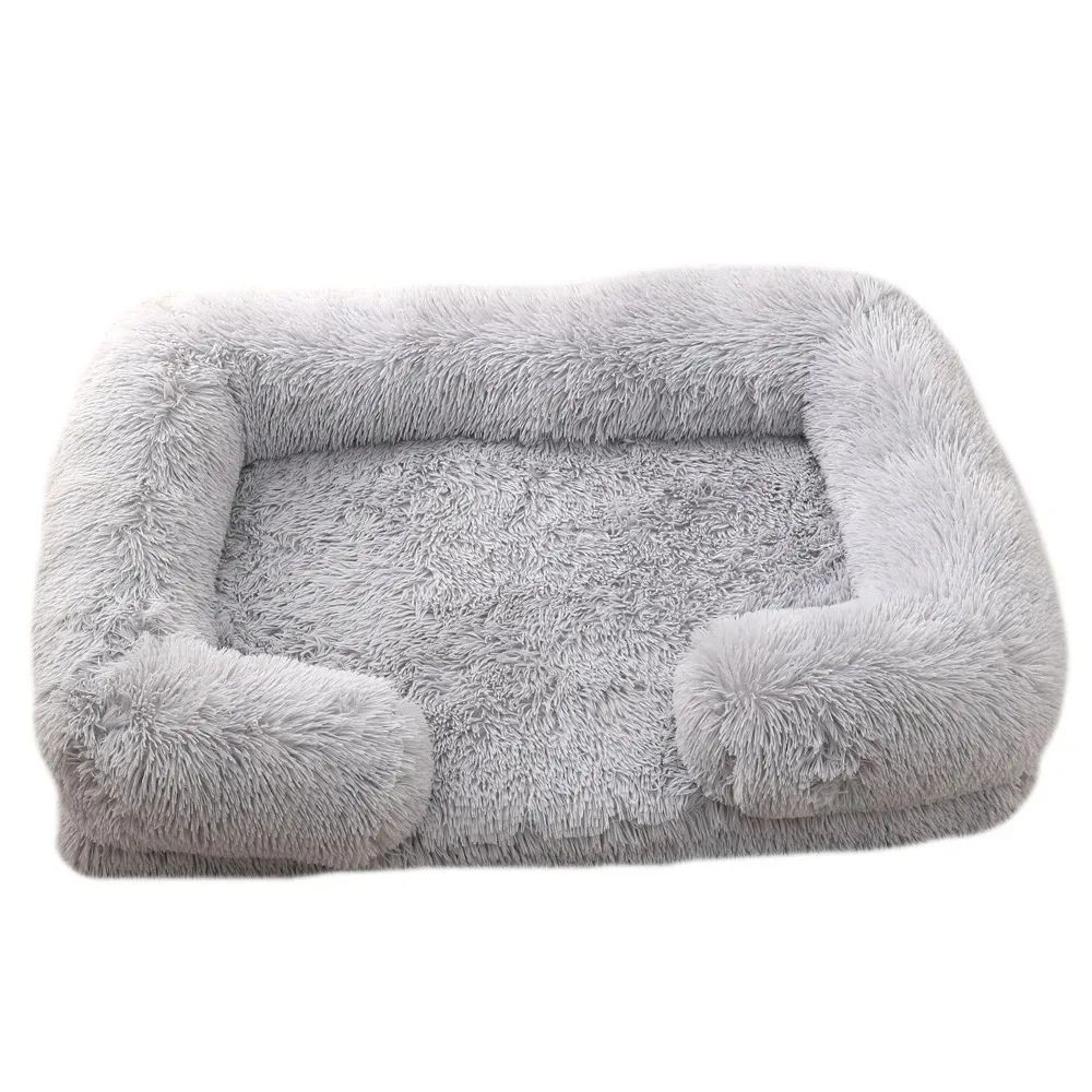 Winter Warm Dog Bed Plush Pet Sofa Basket 8