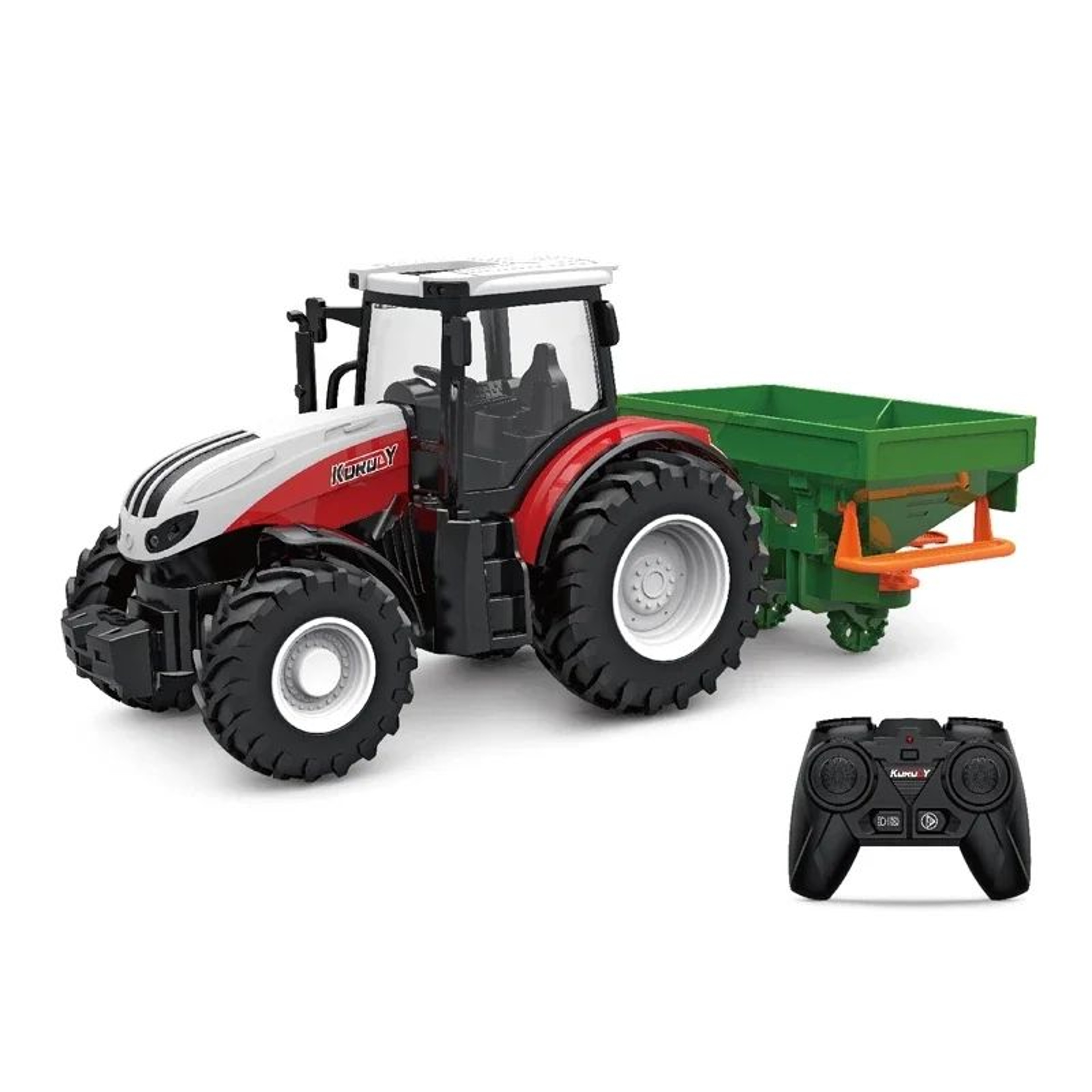 24G RC Farm Tractor And Trailer Toy Set 12