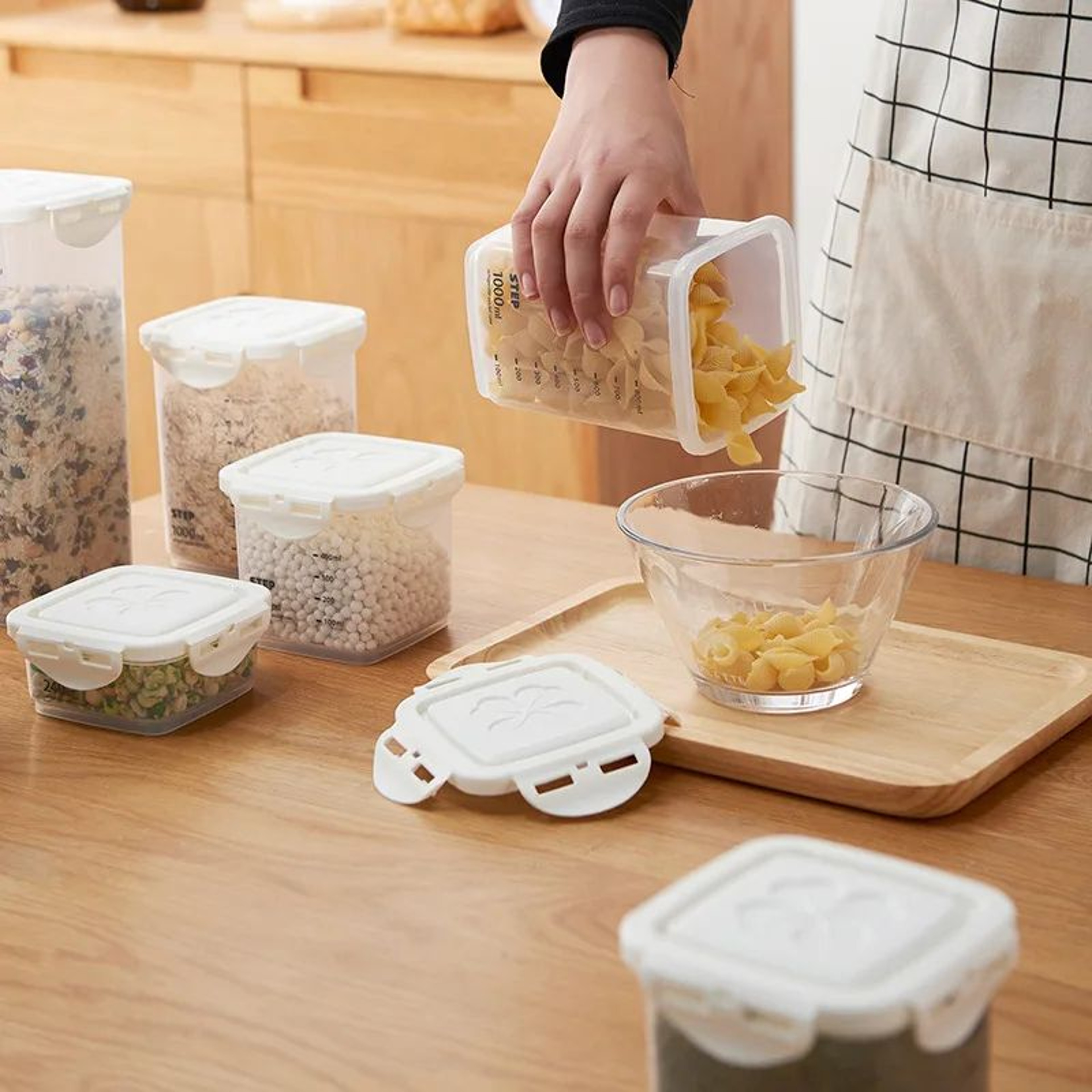 4 Piece Airtight Grain Storage Container Set 1