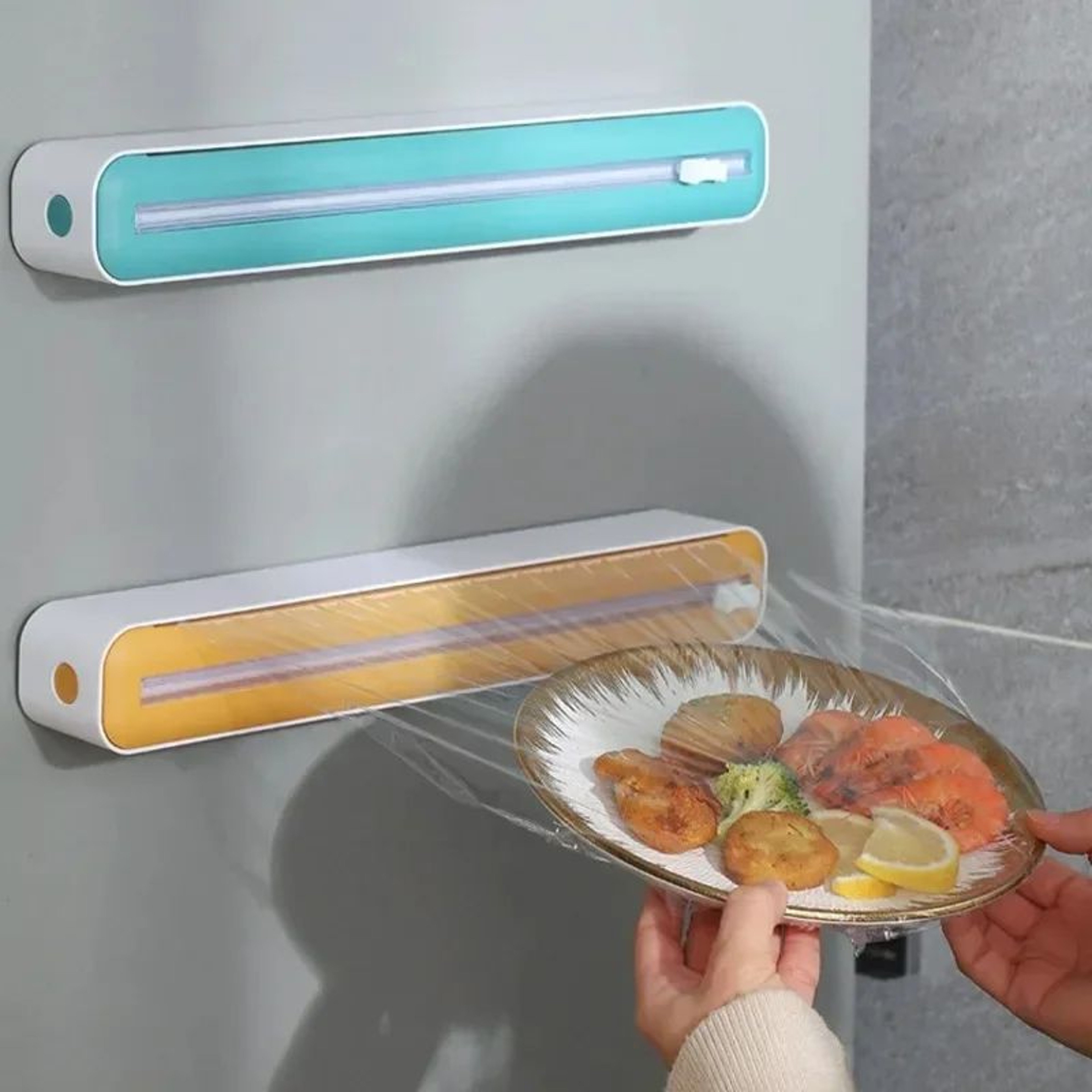 Cling Film Cutter Storage Box With Suction Cup 2