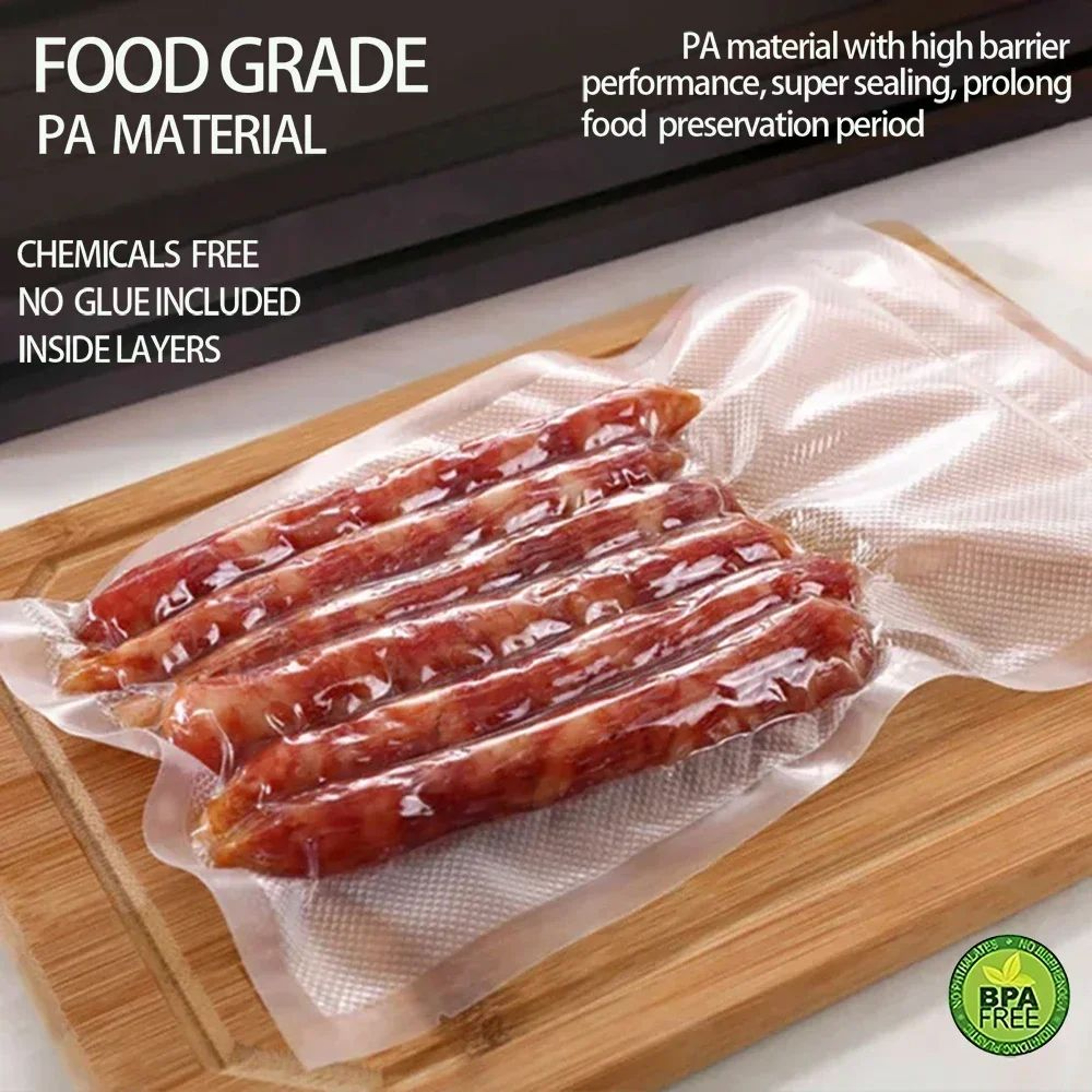 BPA Free Vacuum Food Storage Roll Bag 4