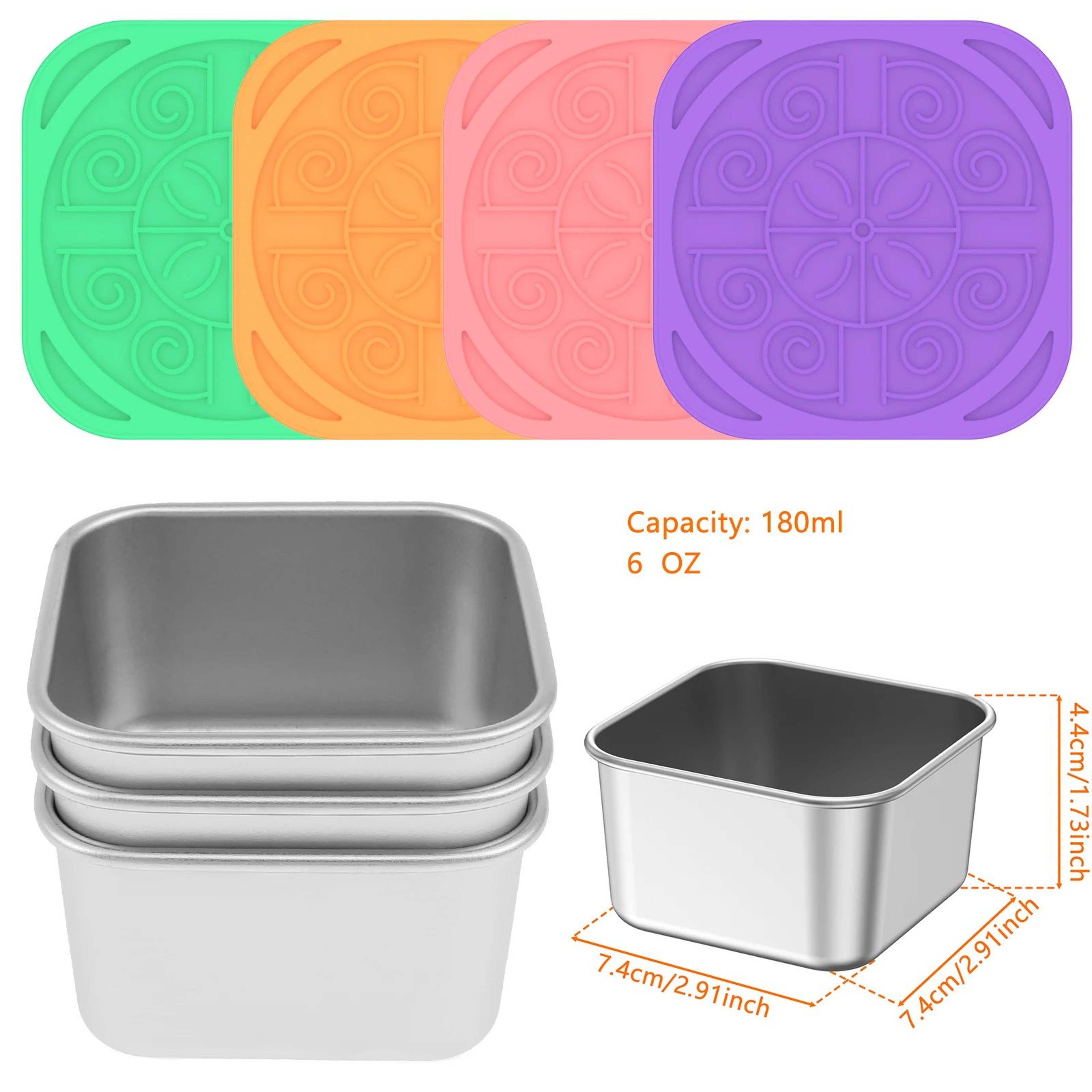 Stainless Steel Snack Container Set 8