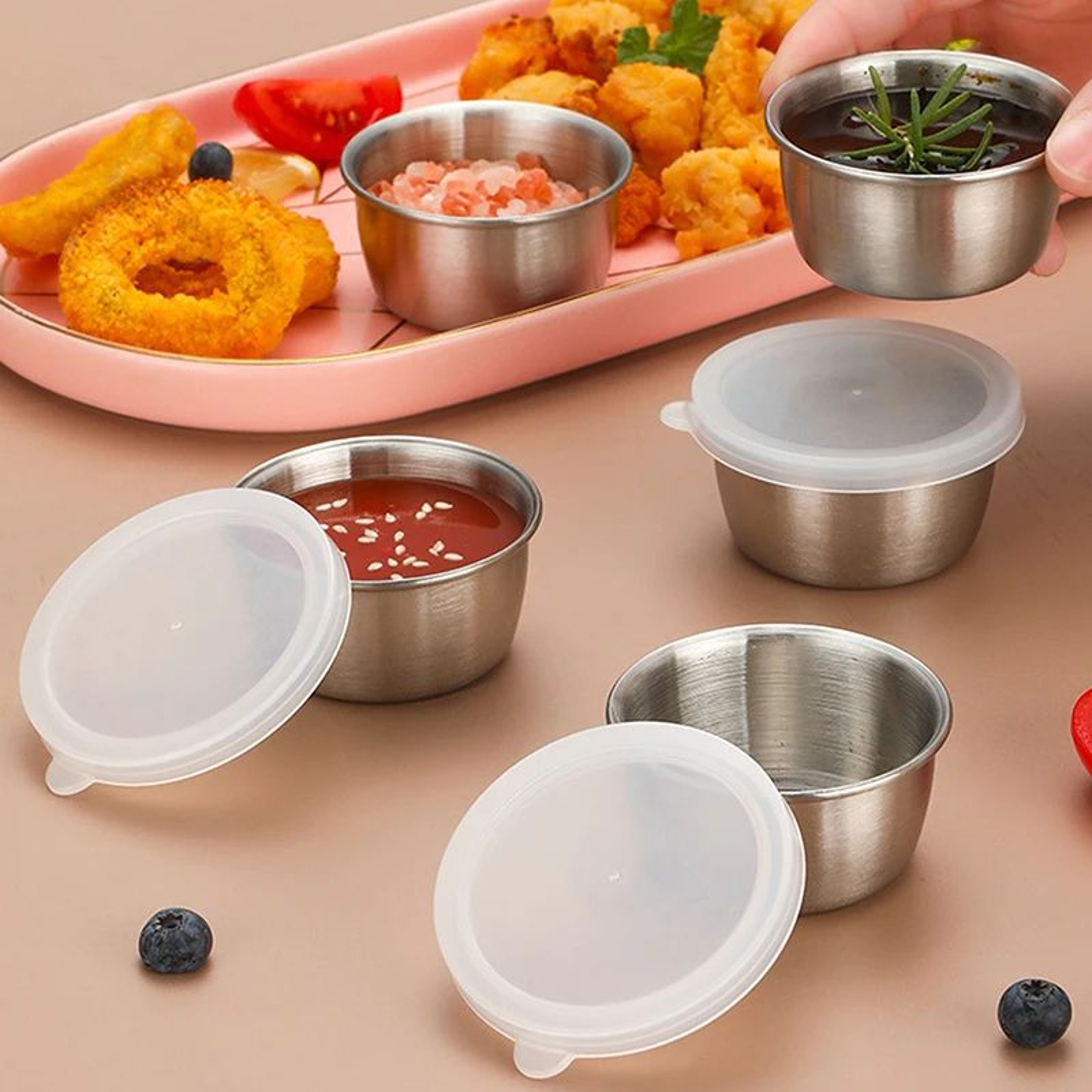 Stainless Steel Sauce Container Set 1