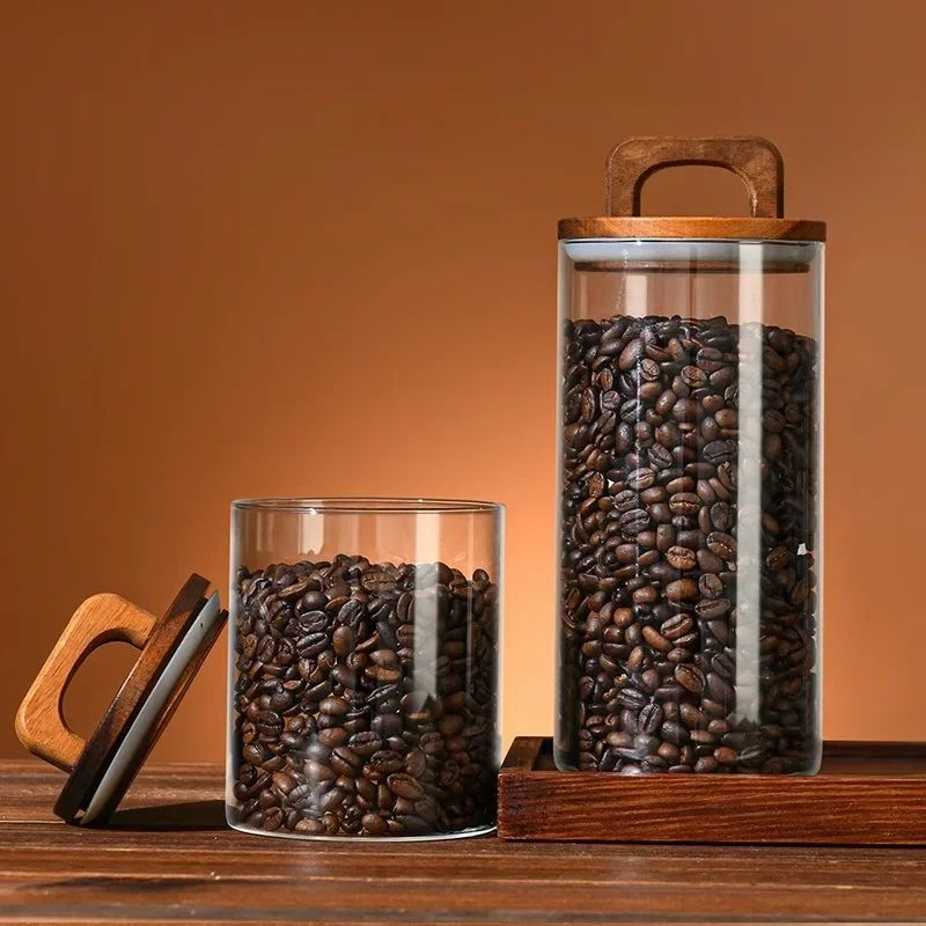 Glass Storage Jar With Bamboo Lid 2