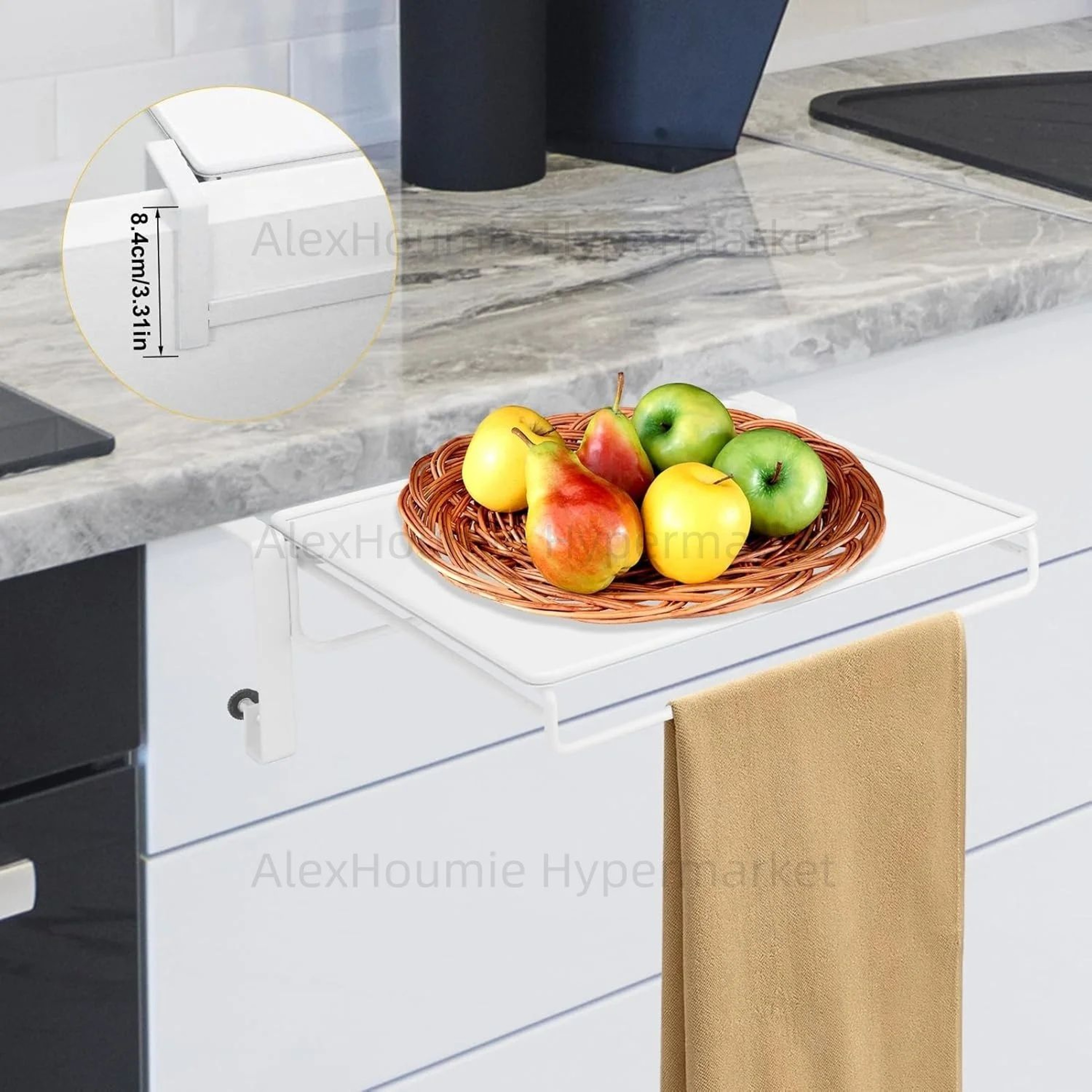 Foldable Stainless Steel Cabinet Organizer Shelf 1