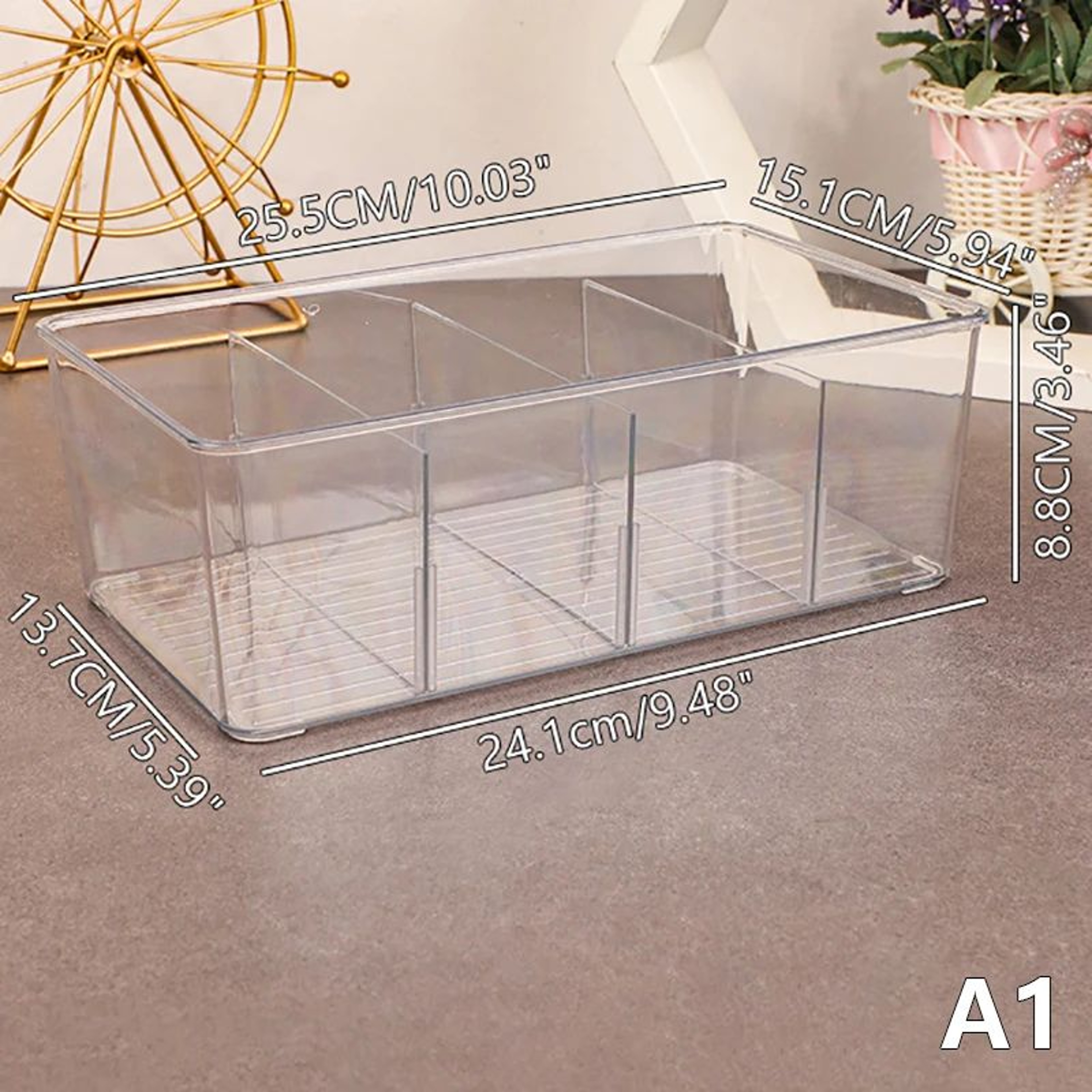 Acrylic Tea Bag Storage Box With Lid 6