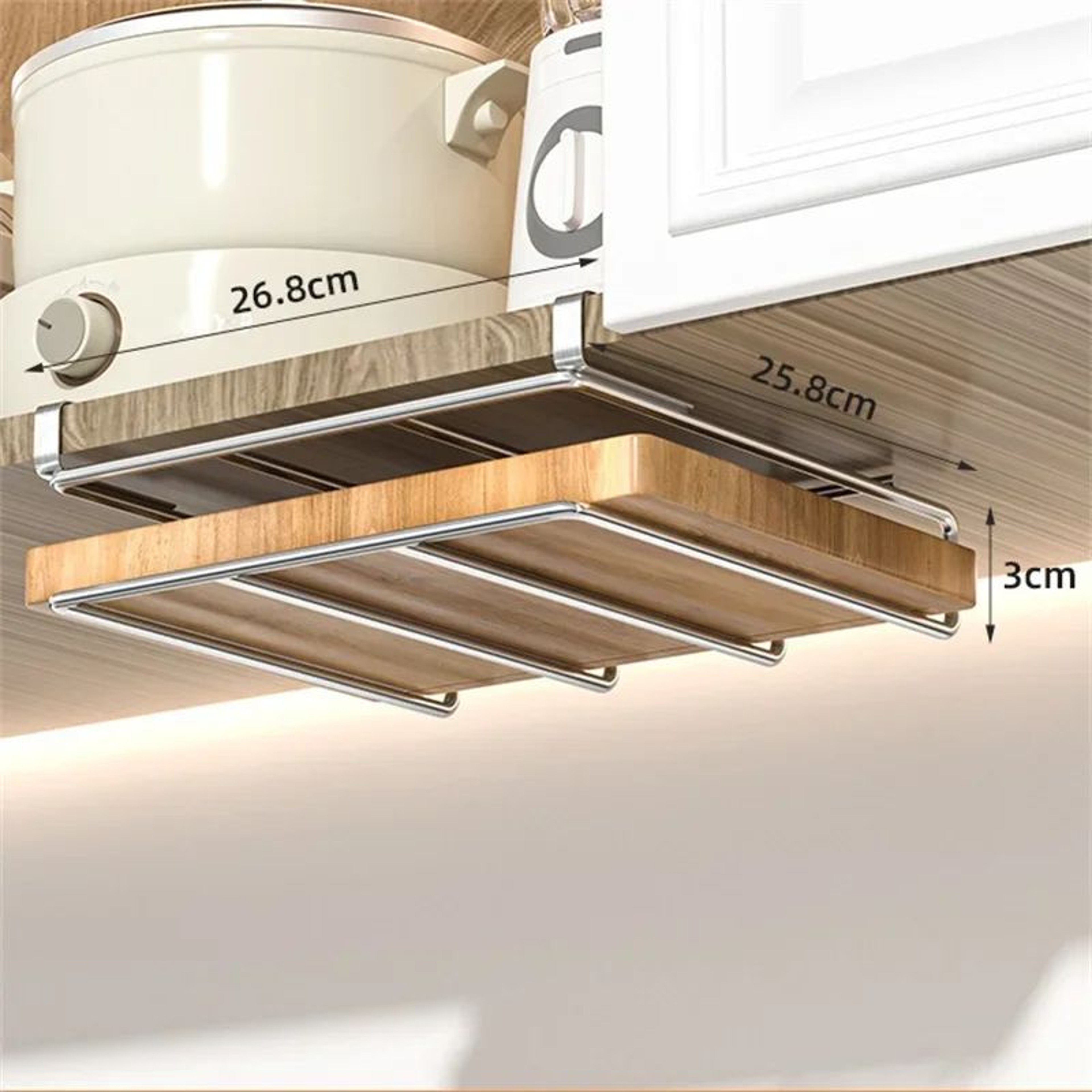 Stainless Steel Kitchen Hanging Organizer Rack 6
