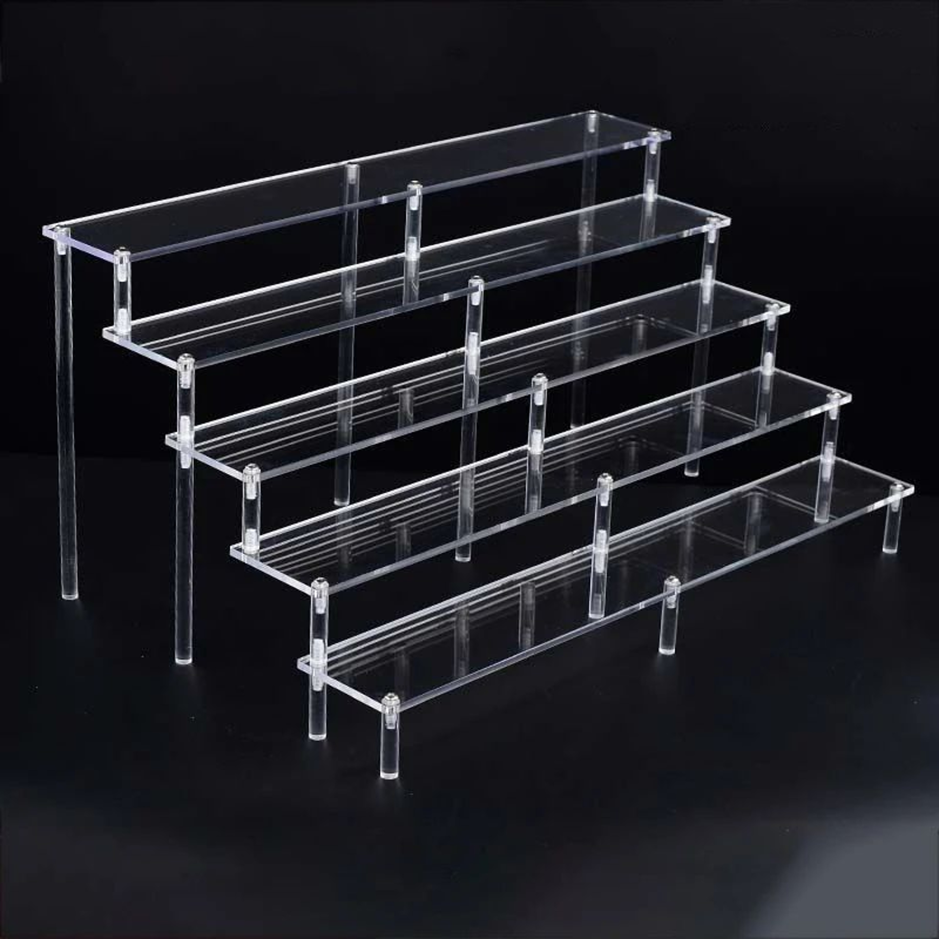 Clear Acrylic Multi Tier Display Riser Stand 0