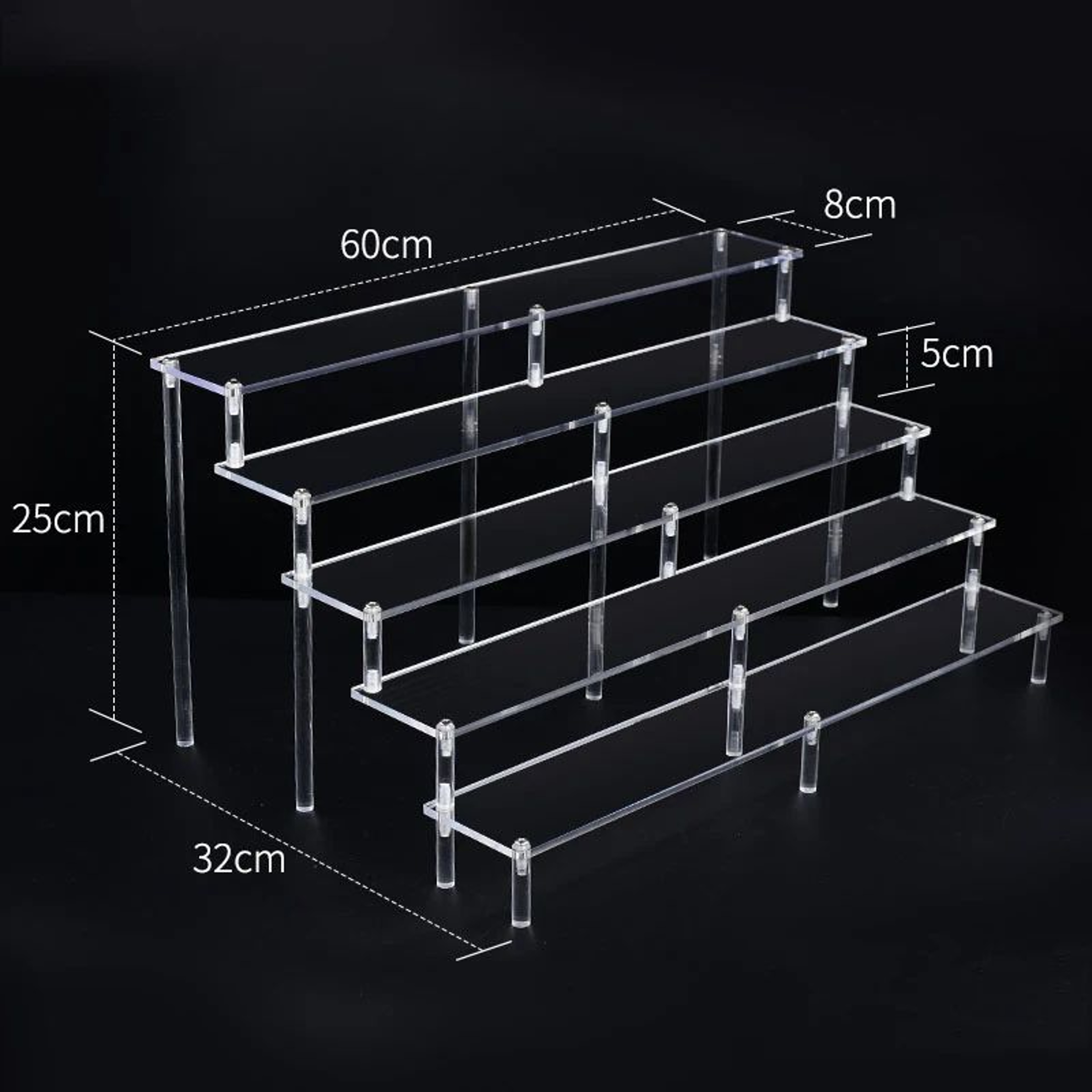 Clear Acrylic Multi Tier Display Riser Stand 14
