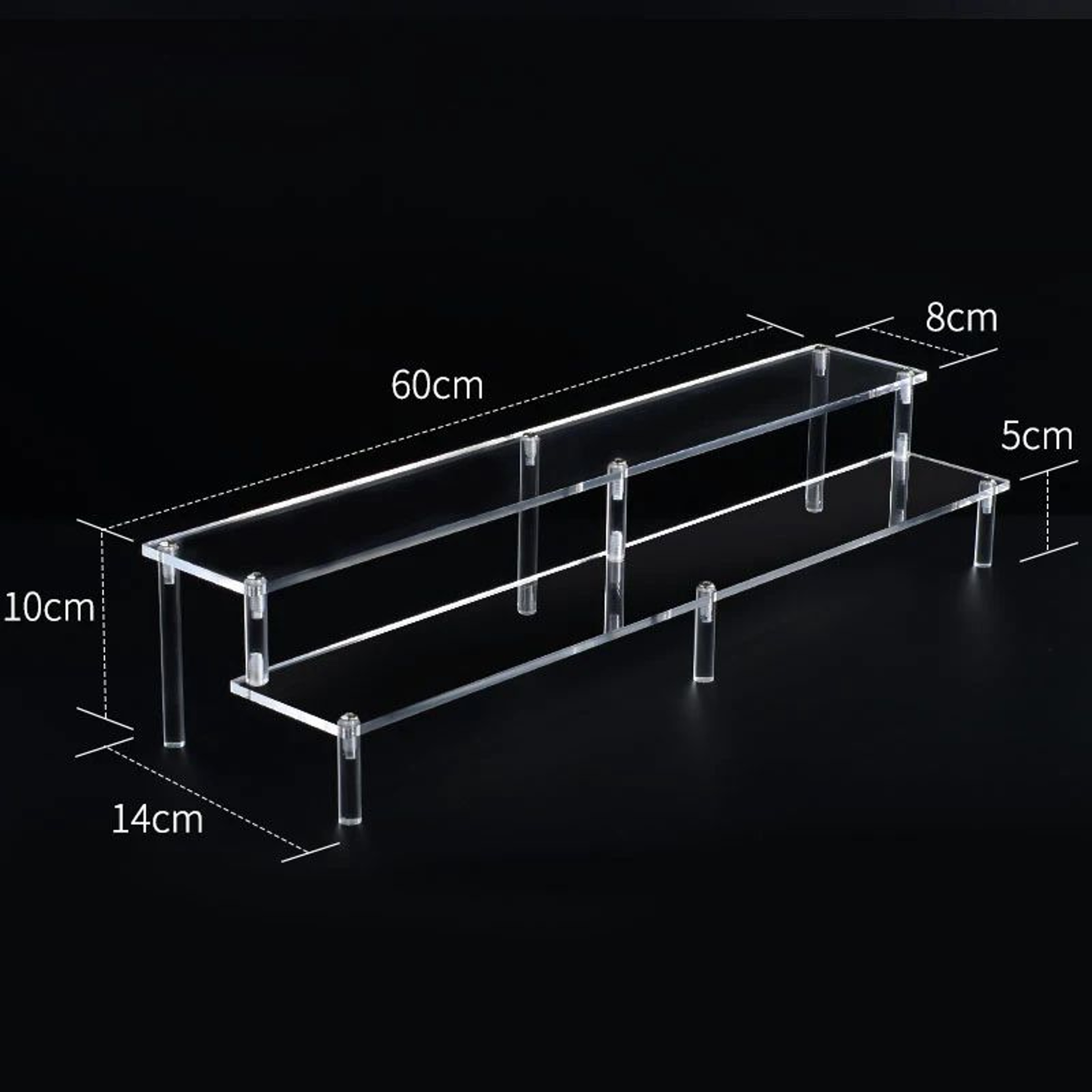 Clear Acrylic Multi Tier Display Riser Stand 11