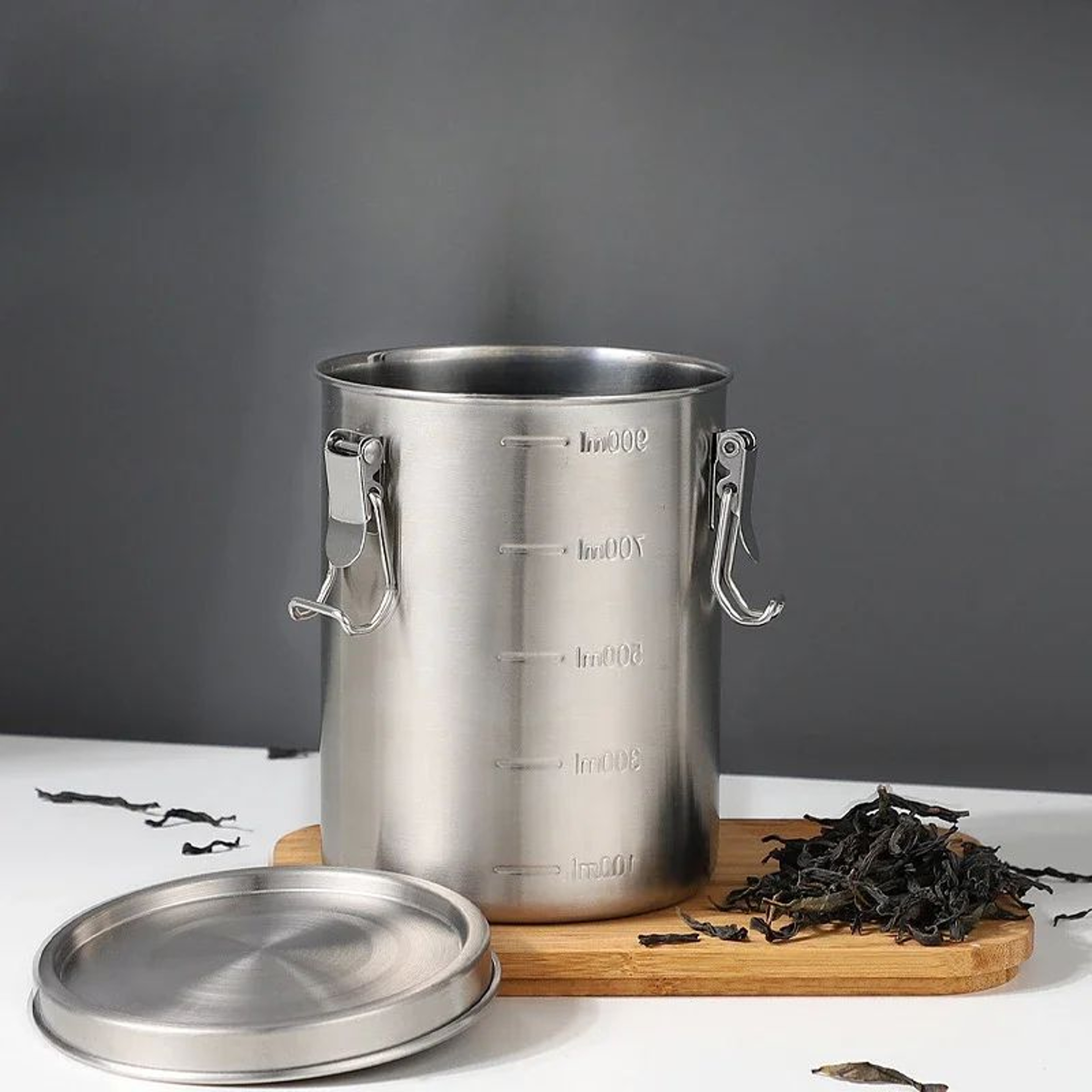 Stainless Steel Airtight Food Storage Canister 4