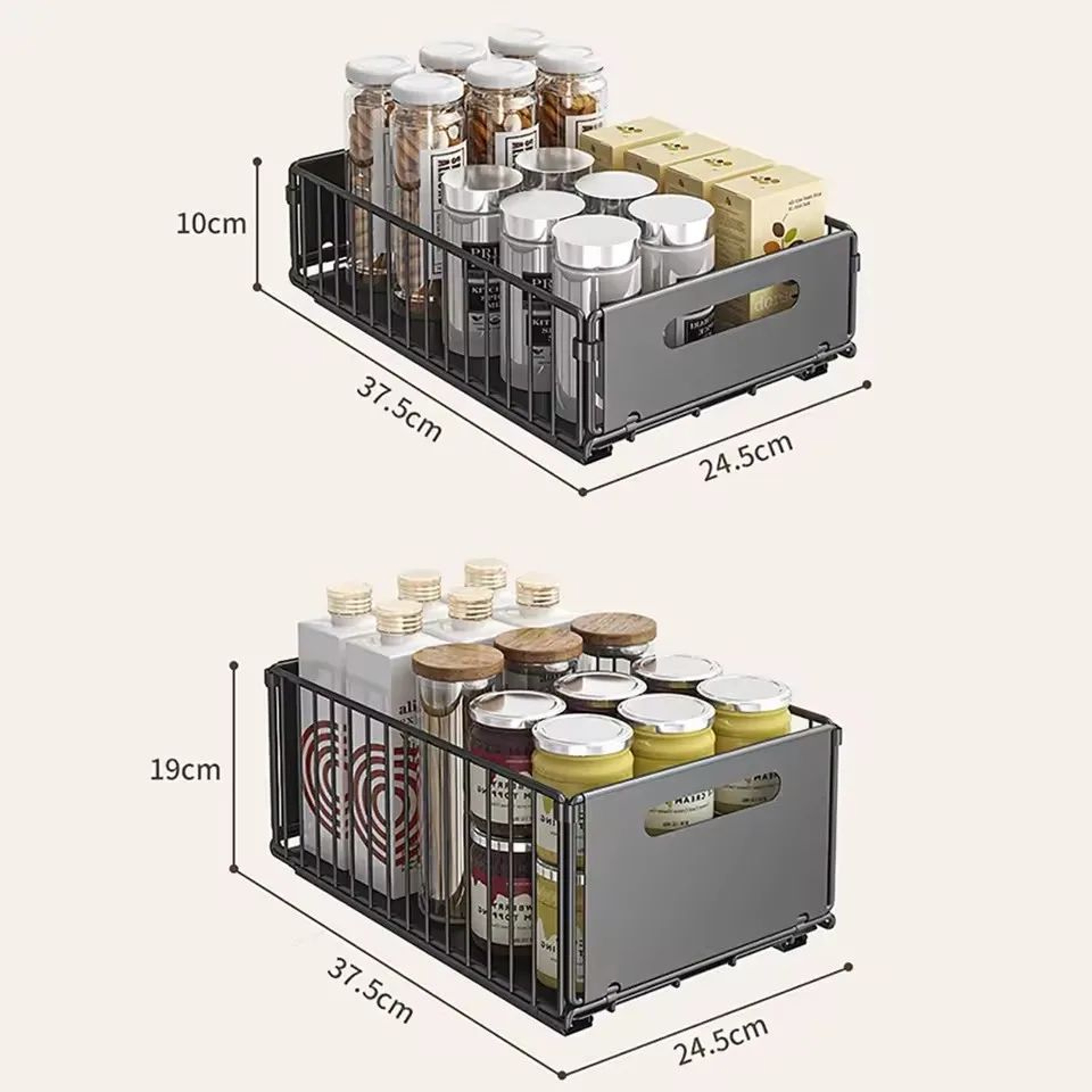 Kitchen Pull Out Cabinet Spice Organizer Rack 5