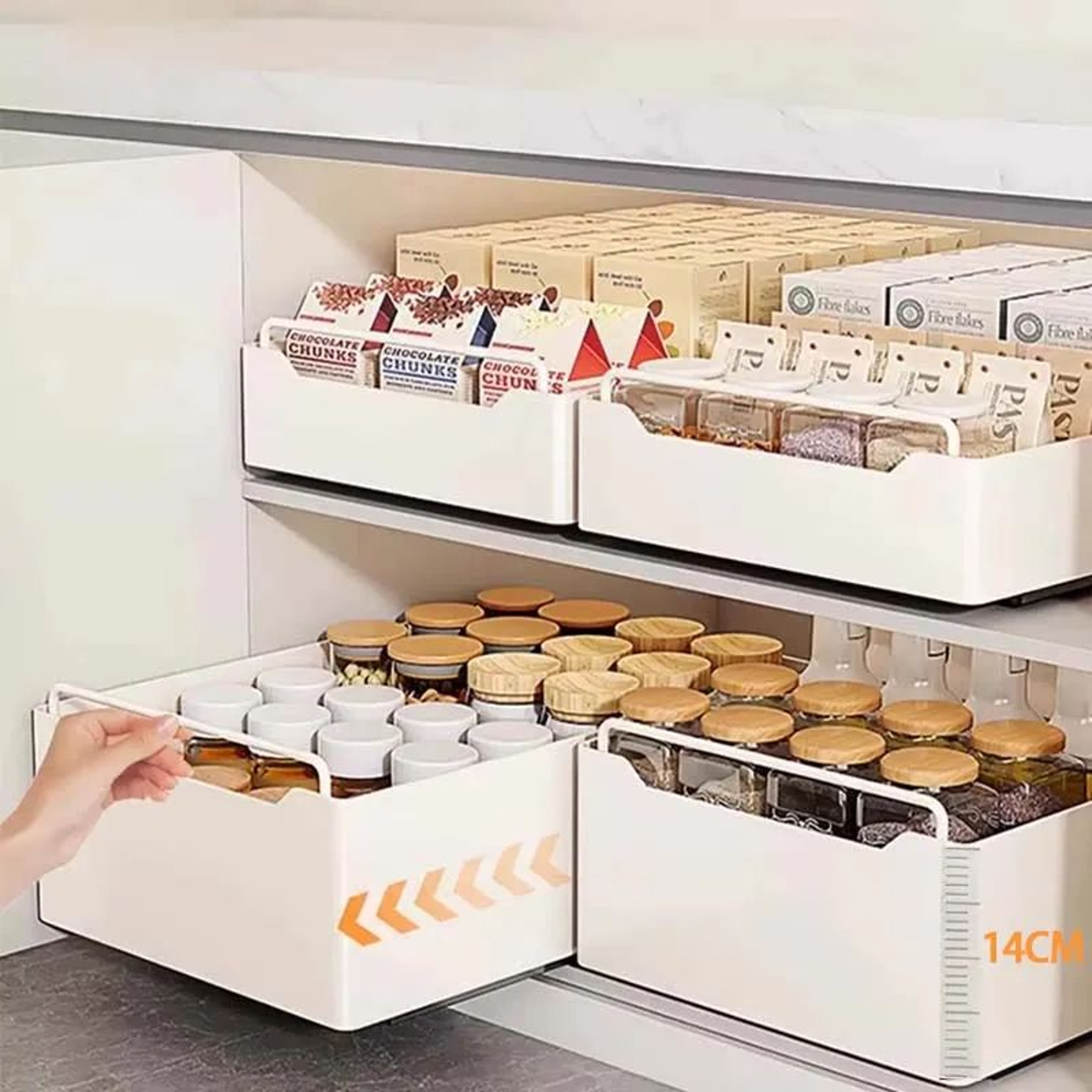 Pull Out Kitchen Cabinet Storage Organizer Rack 0