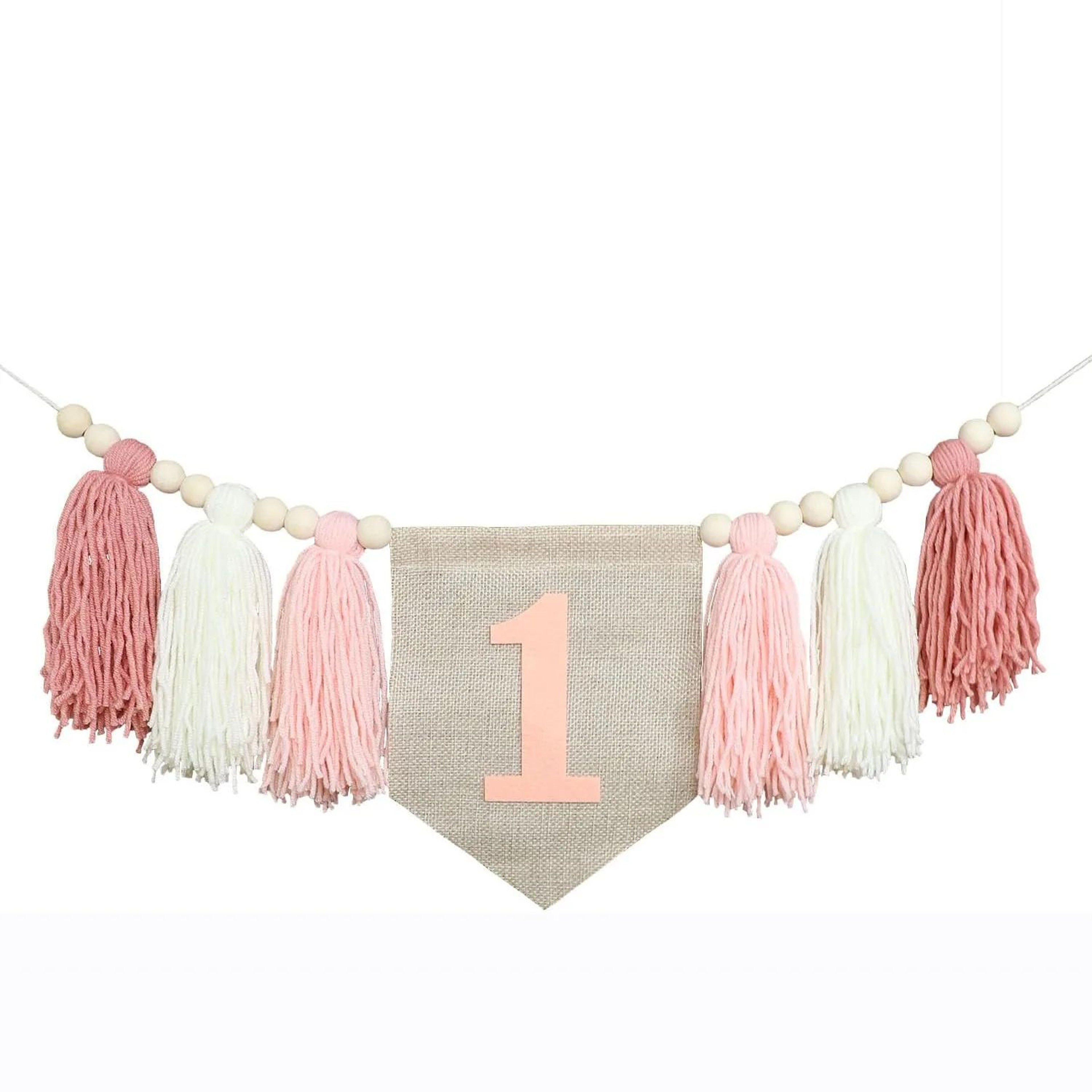 Boho First Birthday High Chair Banner 9